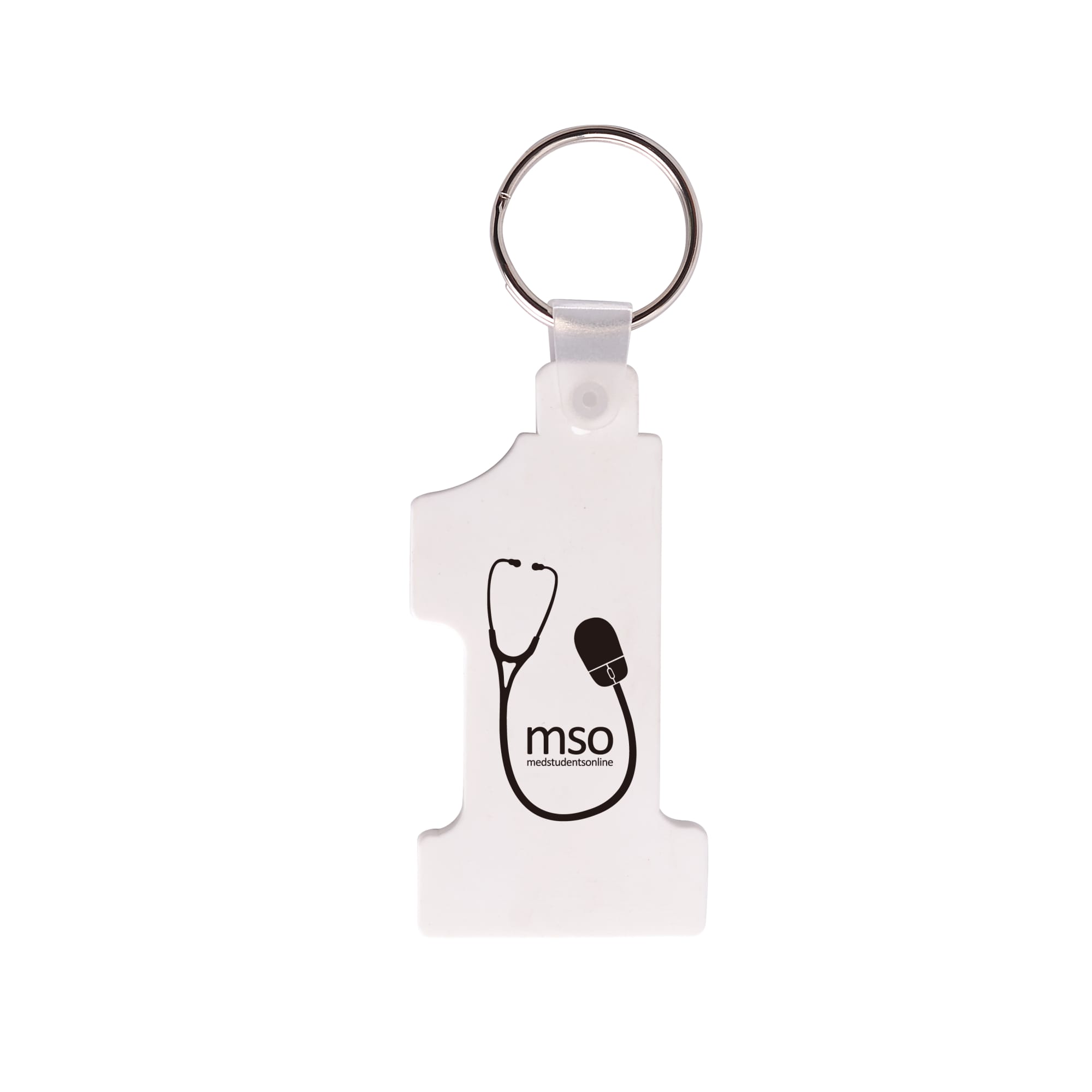 Number 1 Durasoft Keyring