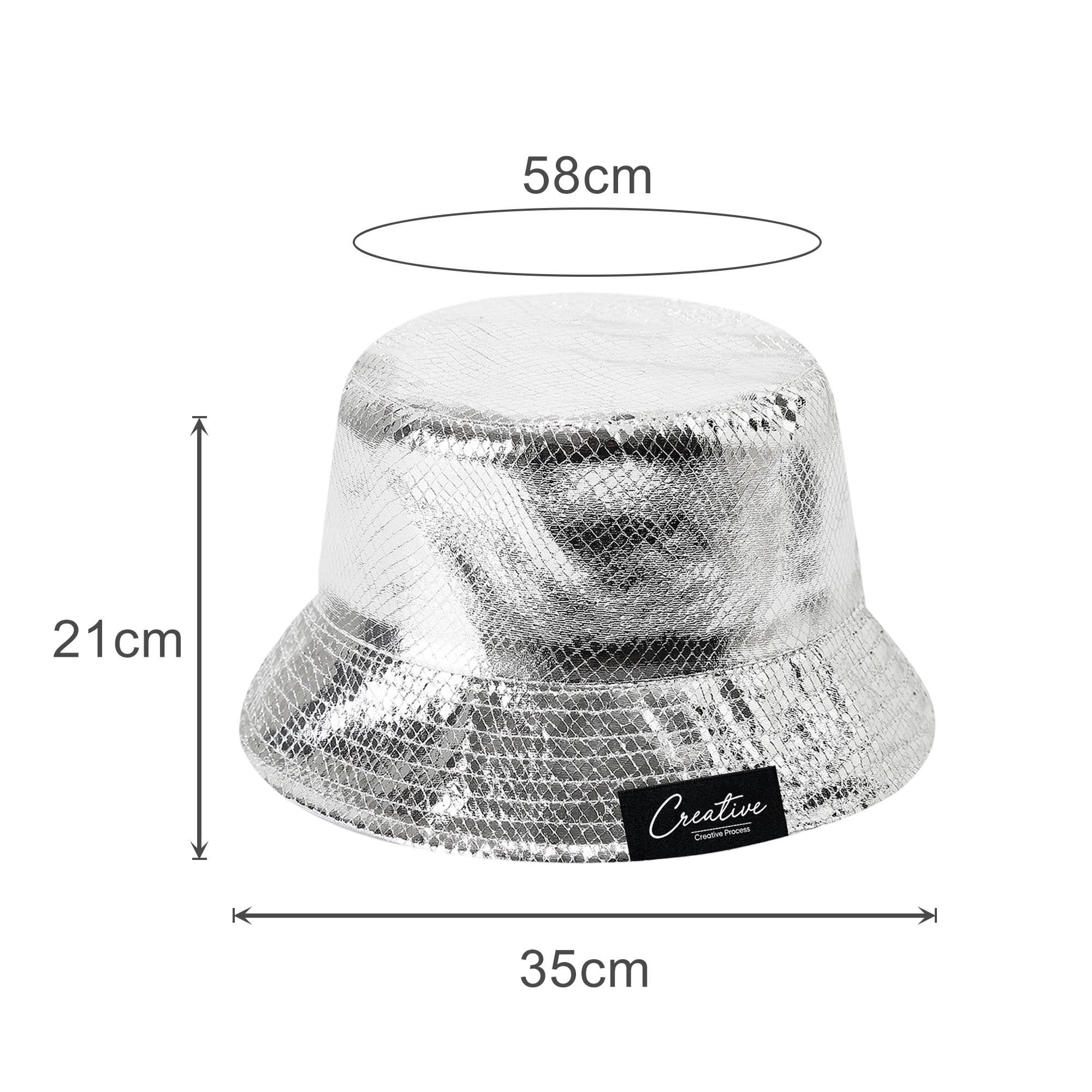 Laser Glitter Bucket Hat