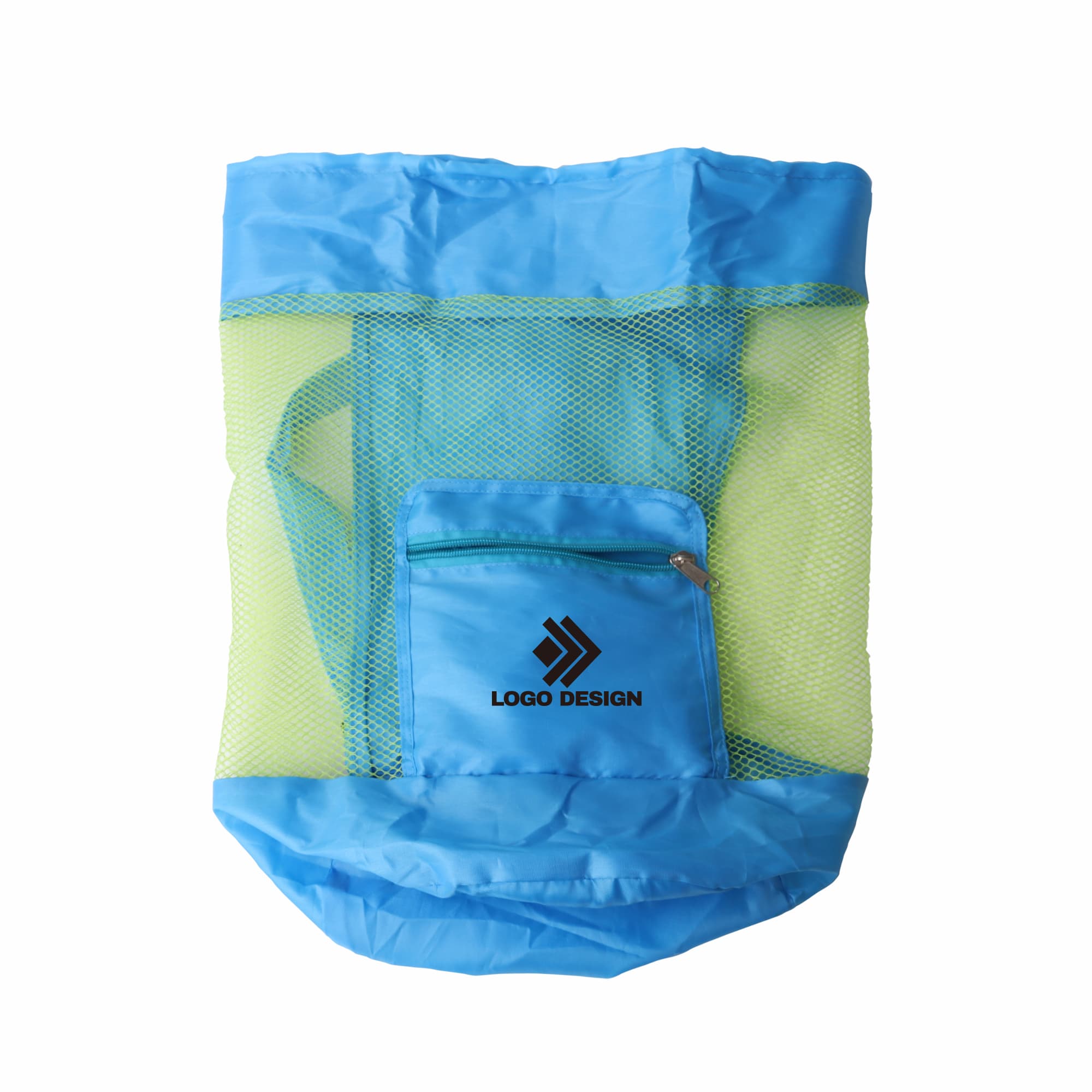 Foldable Mesh Drawstring Backpack