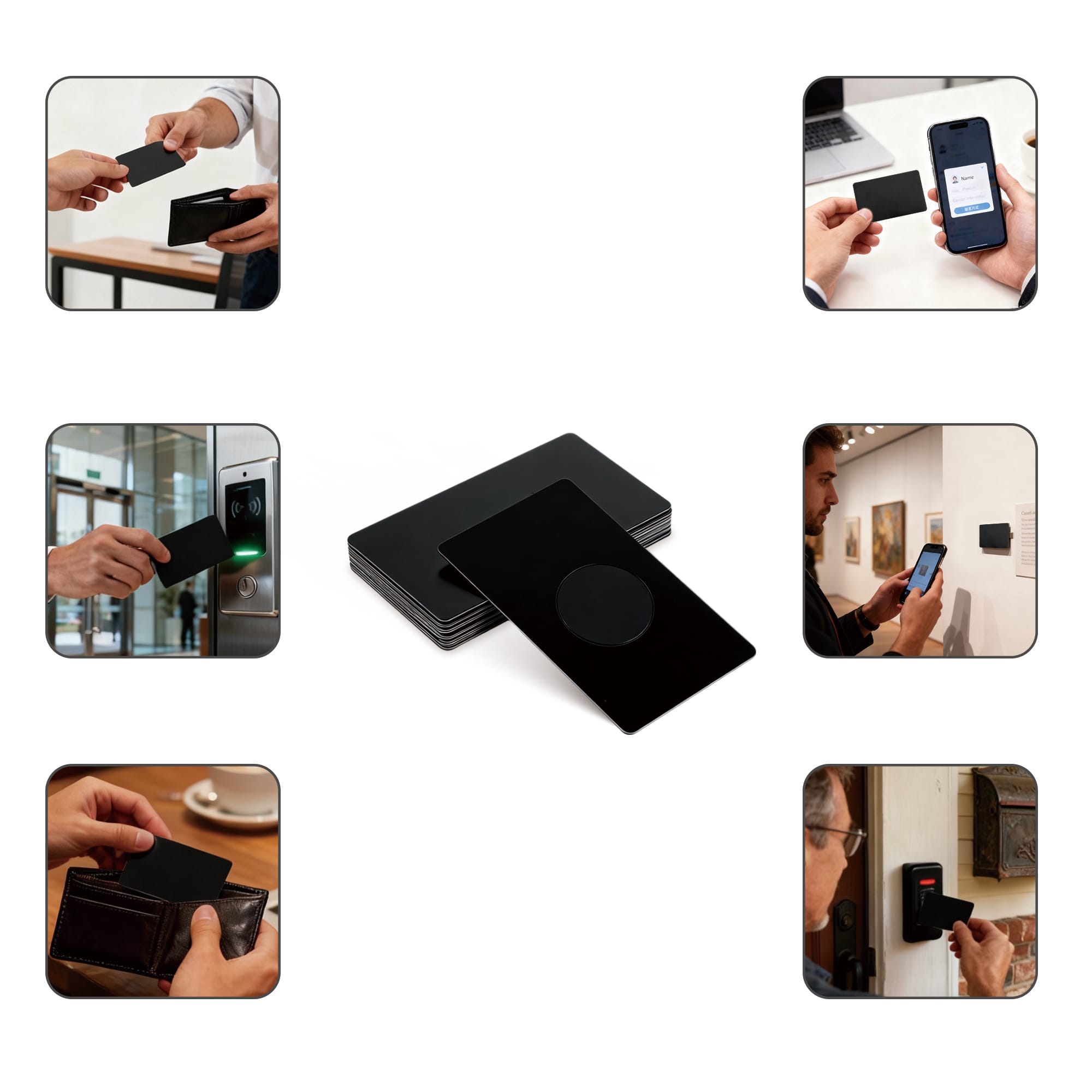 NFC Black Metal Business Card