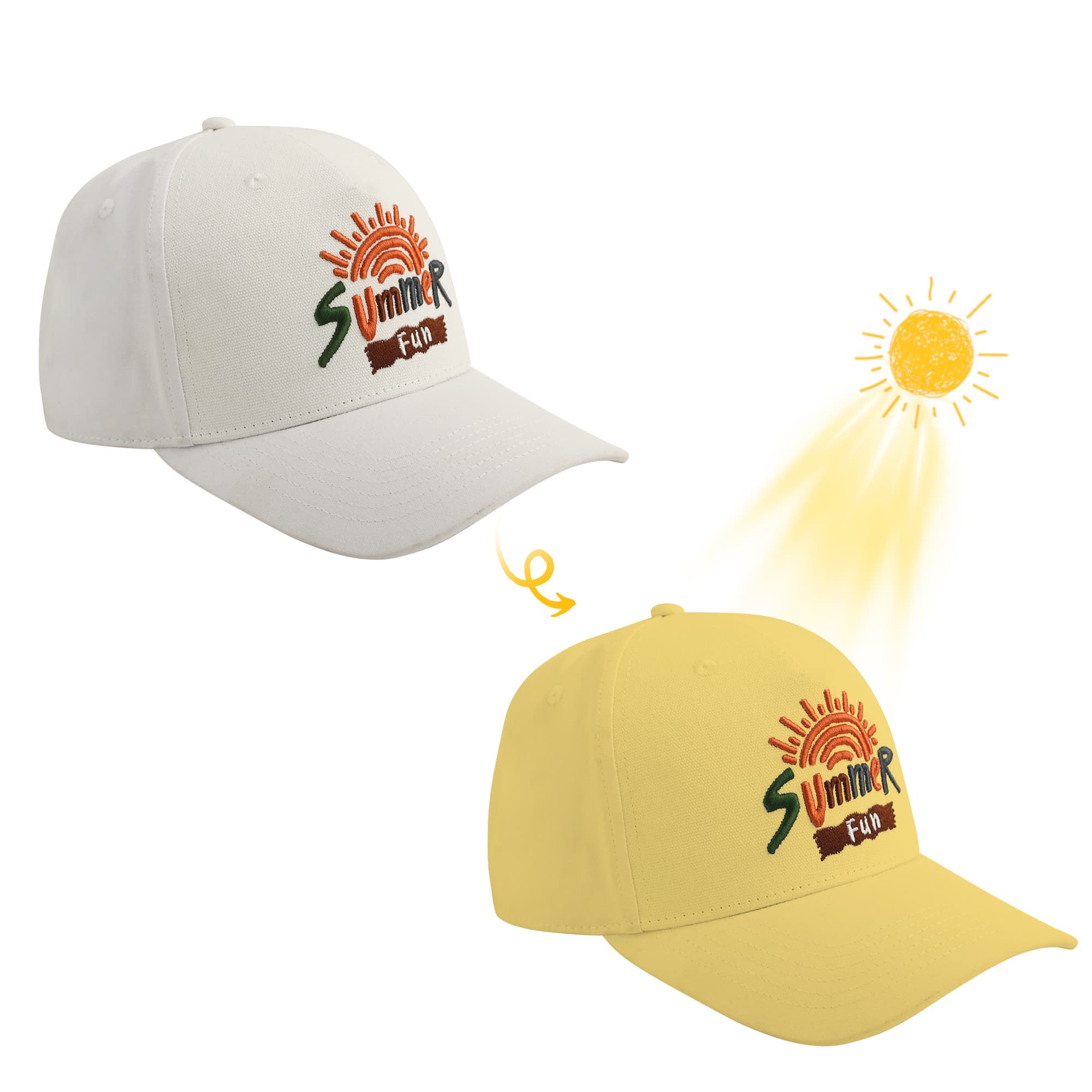 Colour Changing Baseball Cap 5 Panel