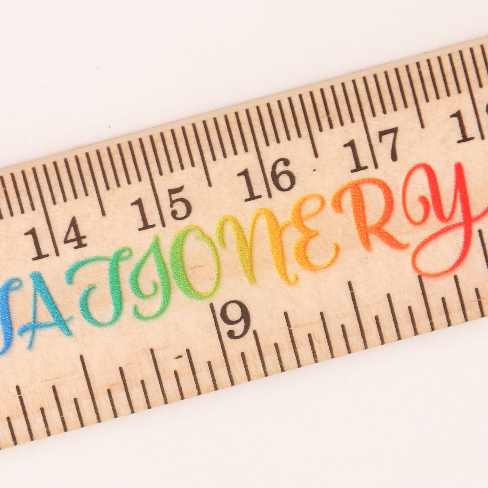 Dual Scale Wooden Ruler