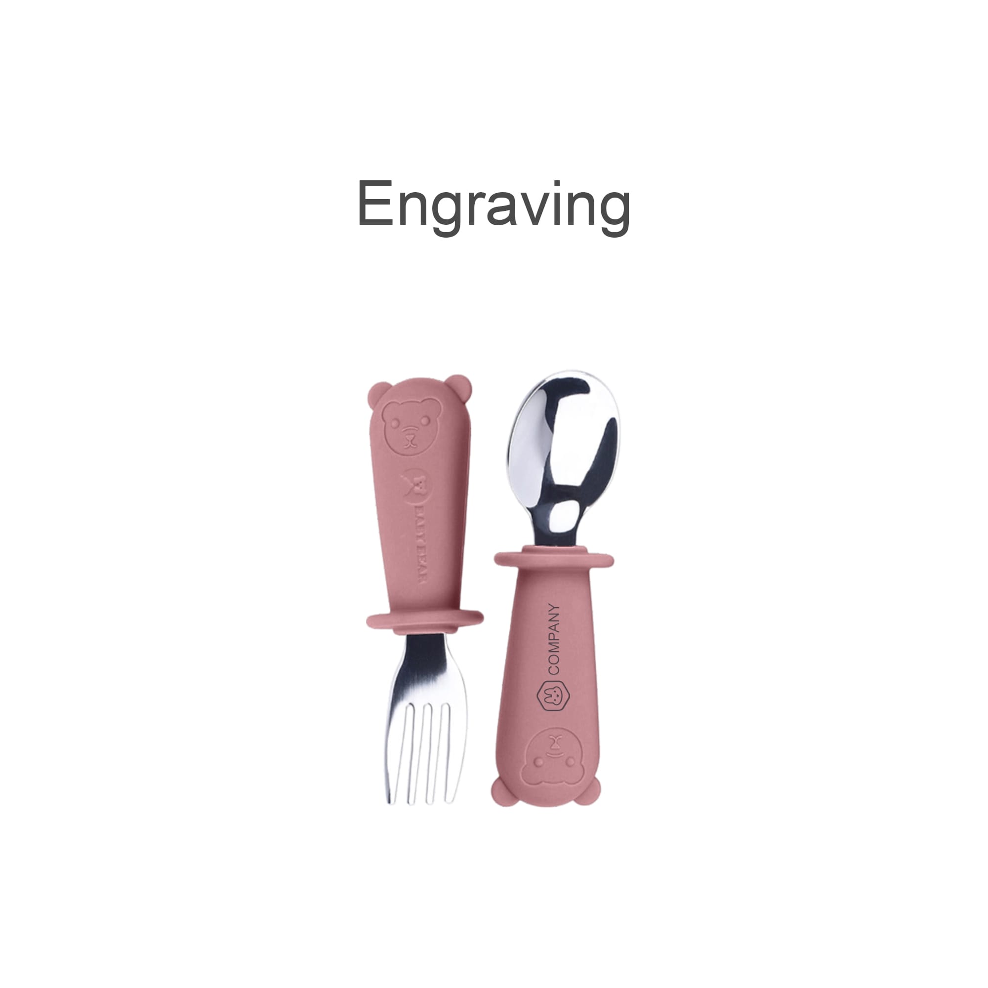 Silicone Stainless Steel Kids Cutlery