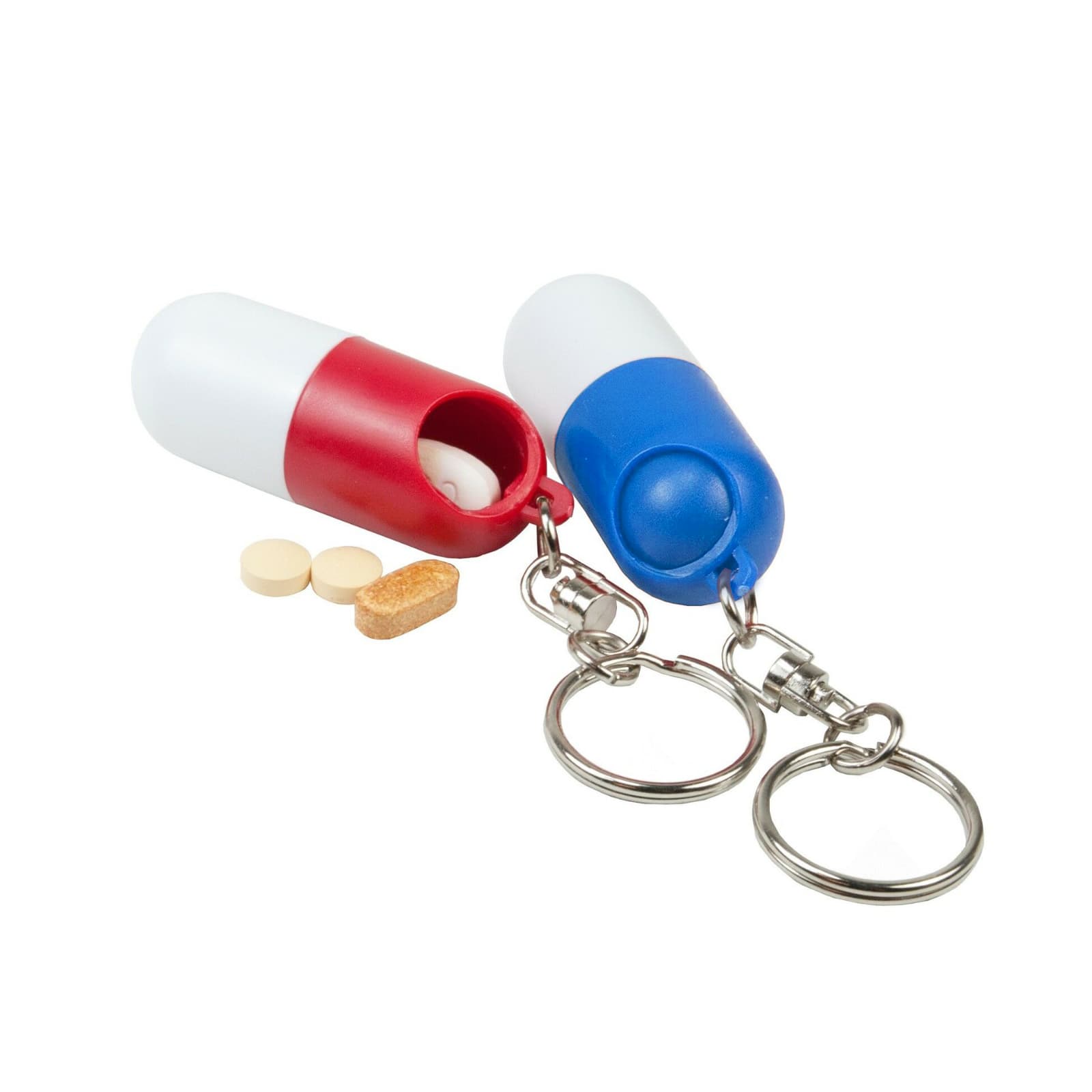 Pill Capsule Keychain