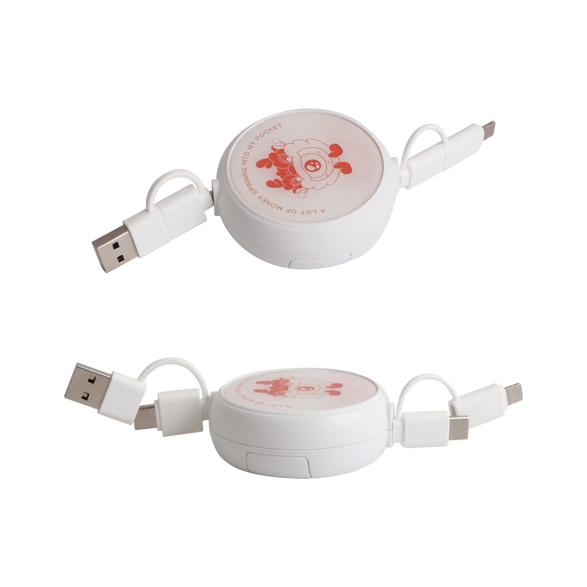 Retractable Portable Charging Cable