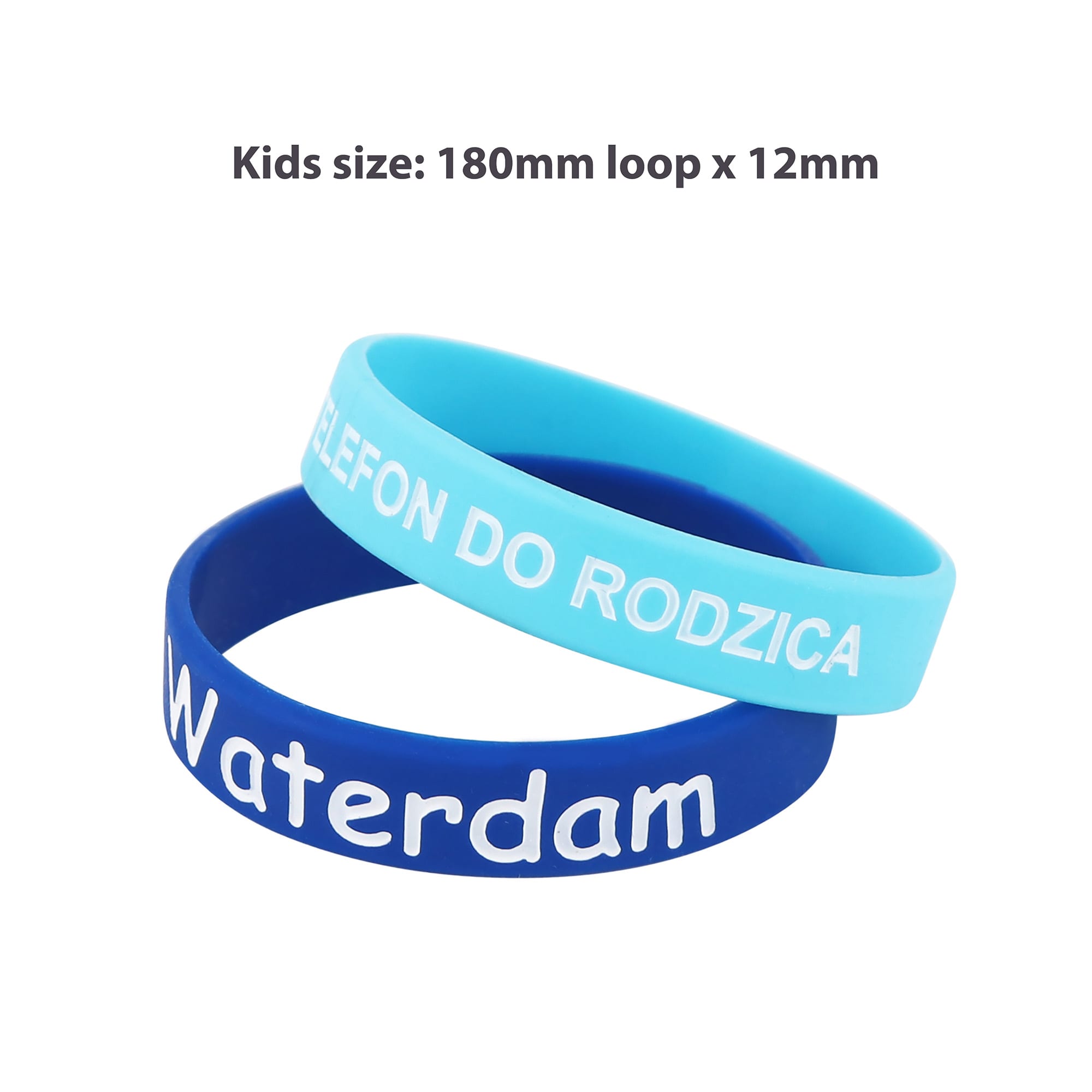 Debossed Colour Filled Wristband