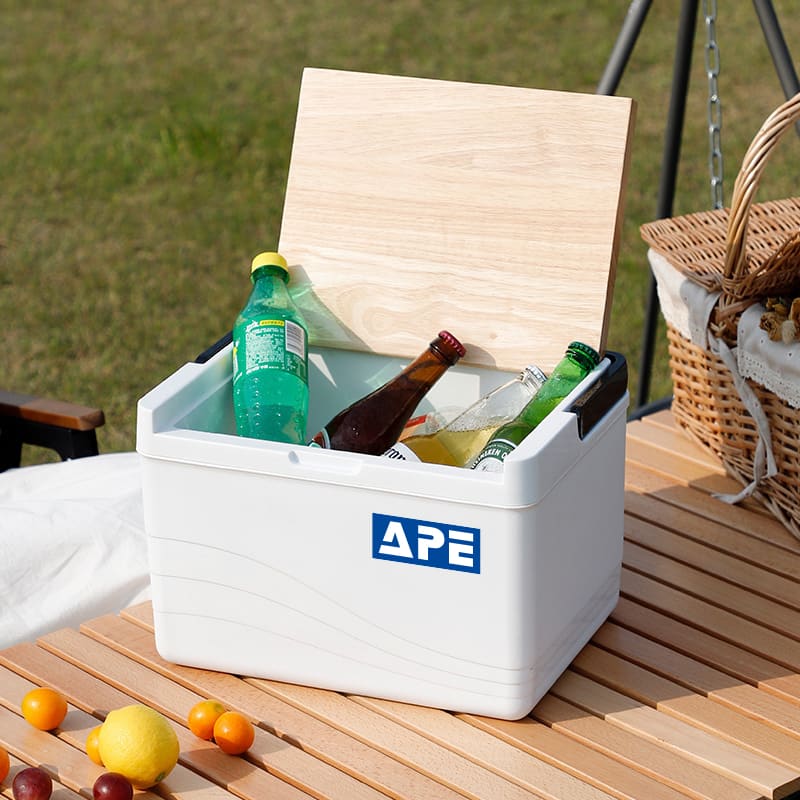 11L Wooden Lid Cooler Box