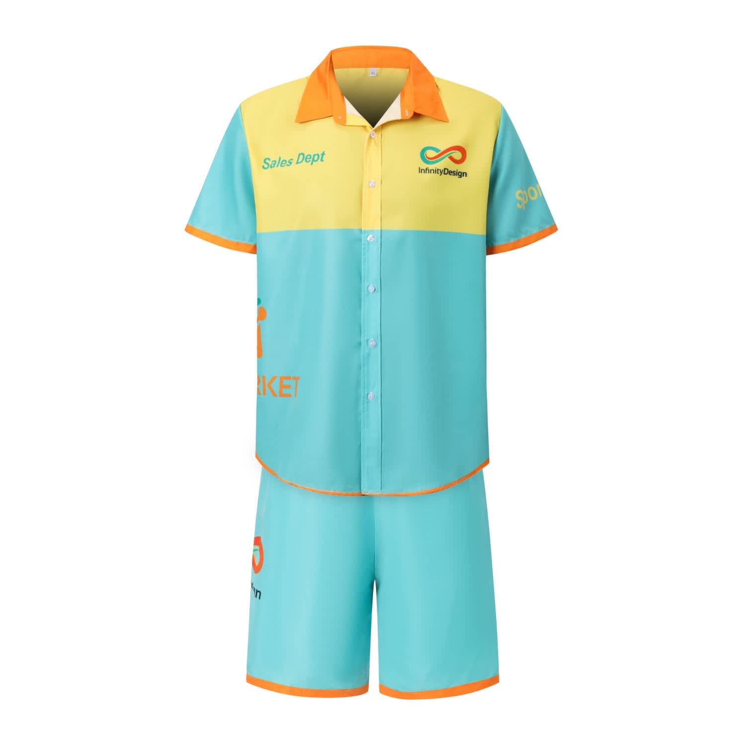 Men's Polyester Sublimated Beach Shorts