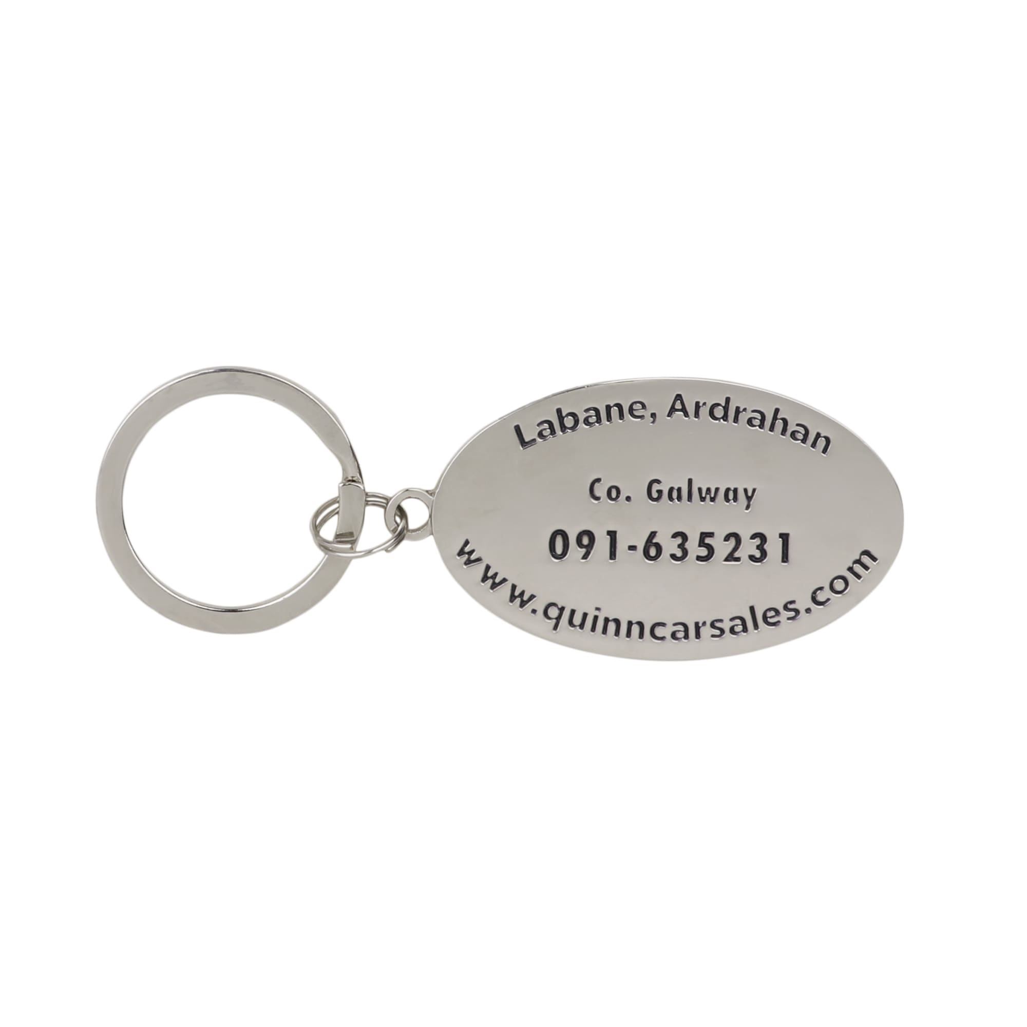 Custom Shaped Metal Epoxy Domed Keyring