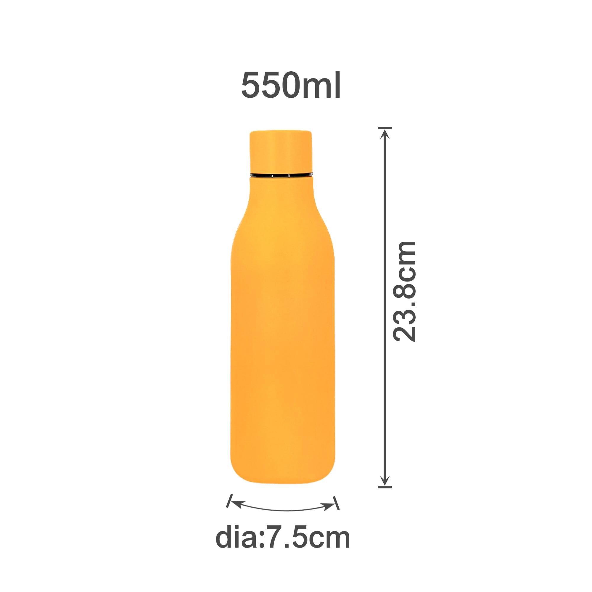550ML Thermal Powder Coated Drink Bottle