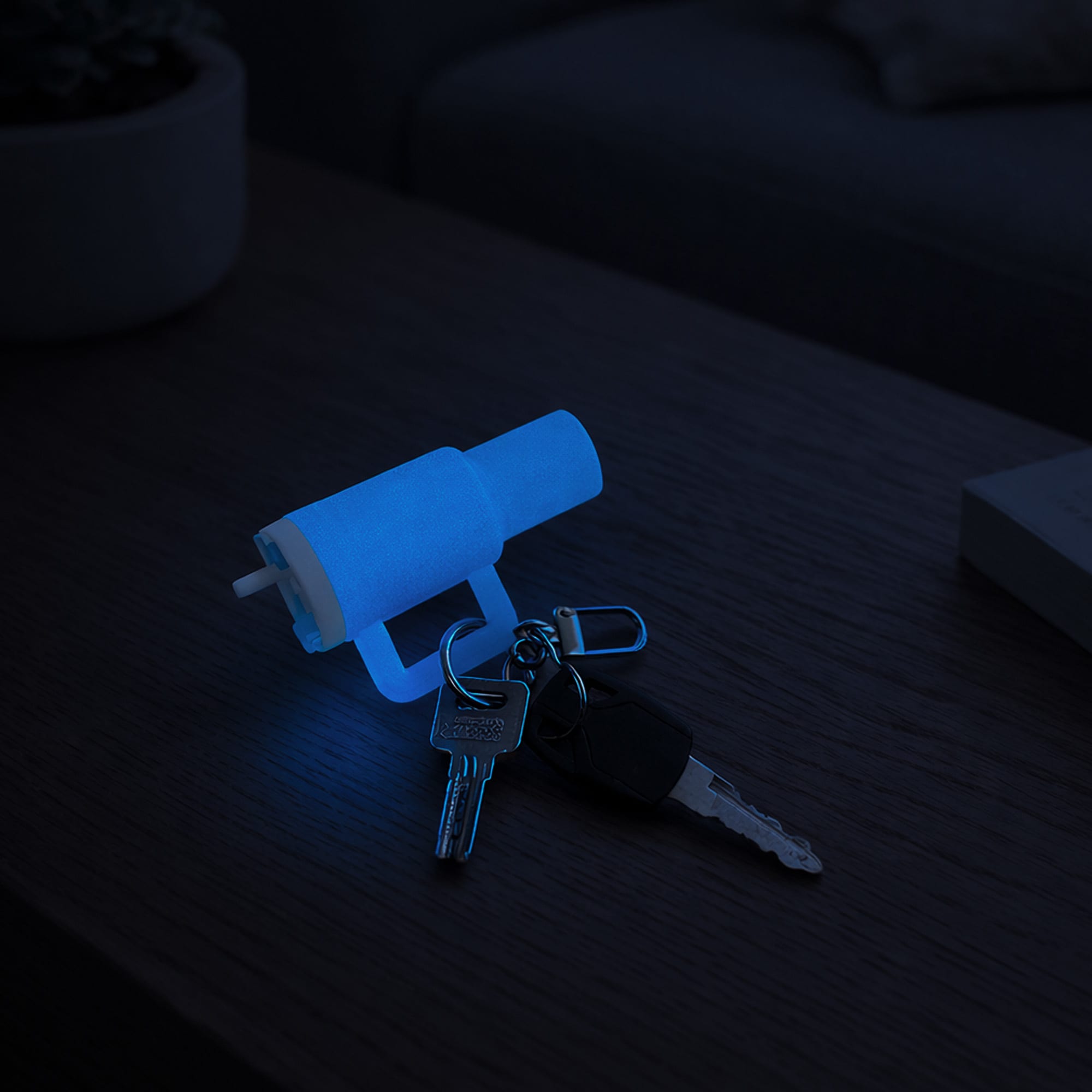 Glow in the Dark Mini Tumbler Keyring