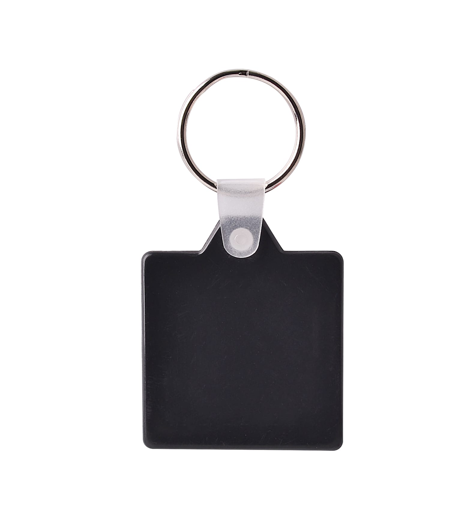 Square Hard Plastic Keyring
