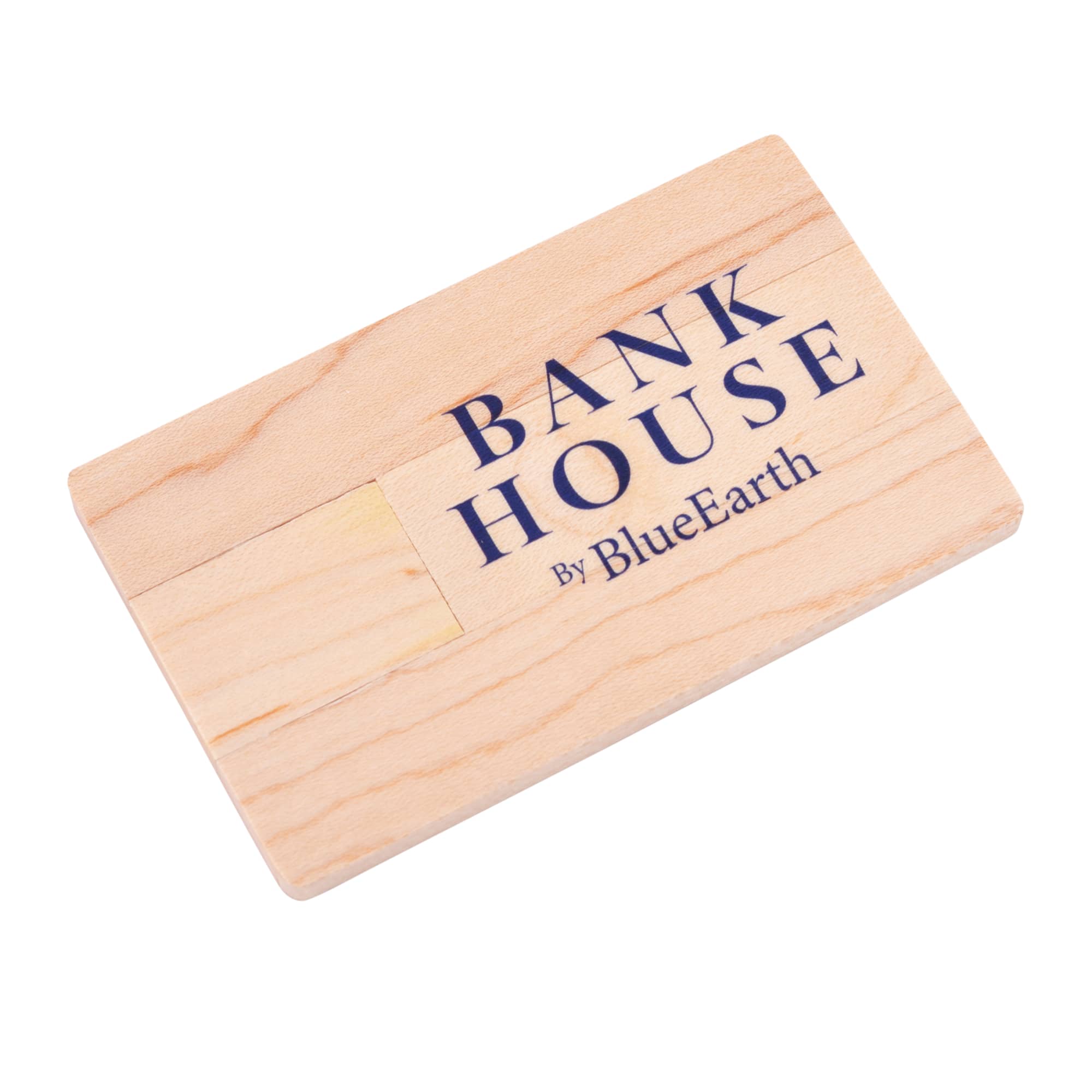 Wooden Credit Card Flash Drive
