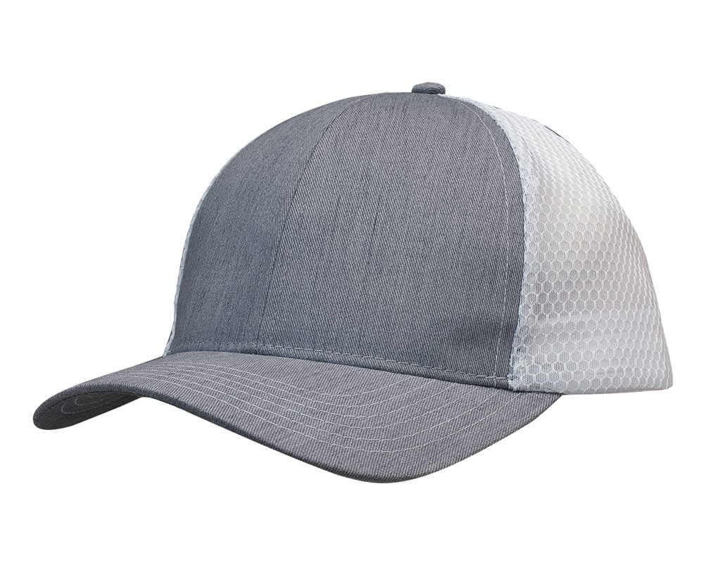 Light Brushed Poly Cotton Marle with honeycomb mesh