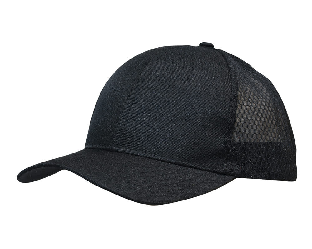 Breathable poly twill with honeycomb mesh