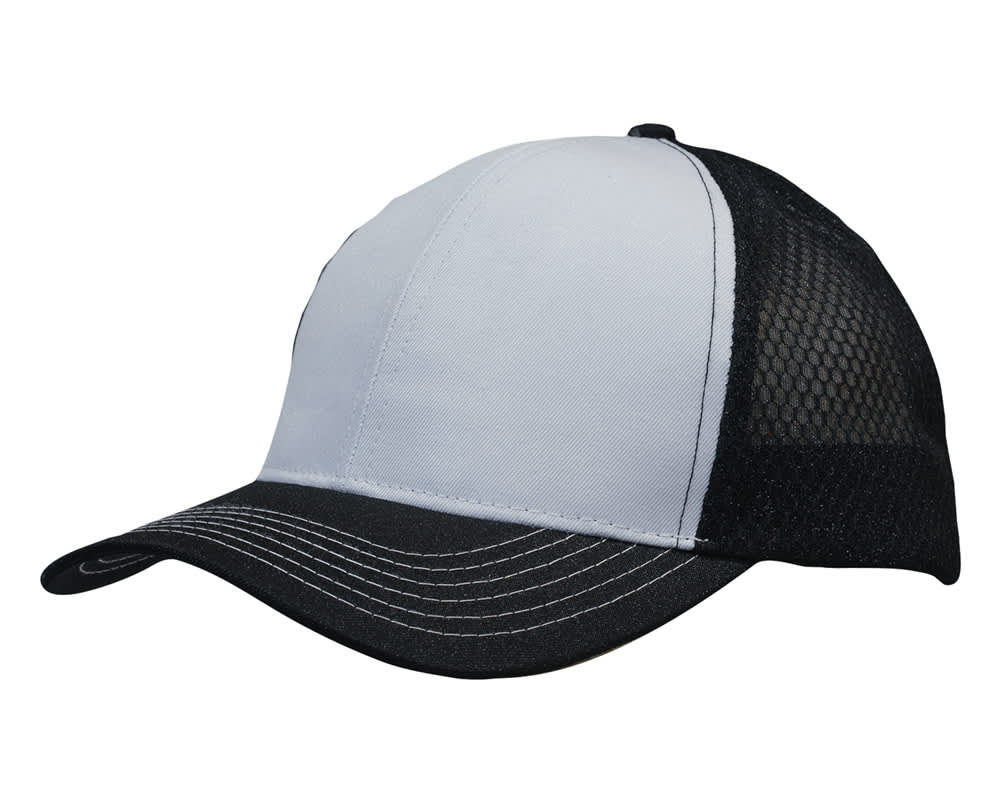 Breathable poly twill with honeycomb mesh