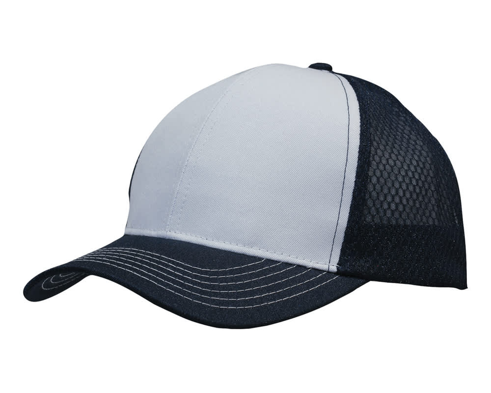 Breathable poly twill with honeycomb mesh