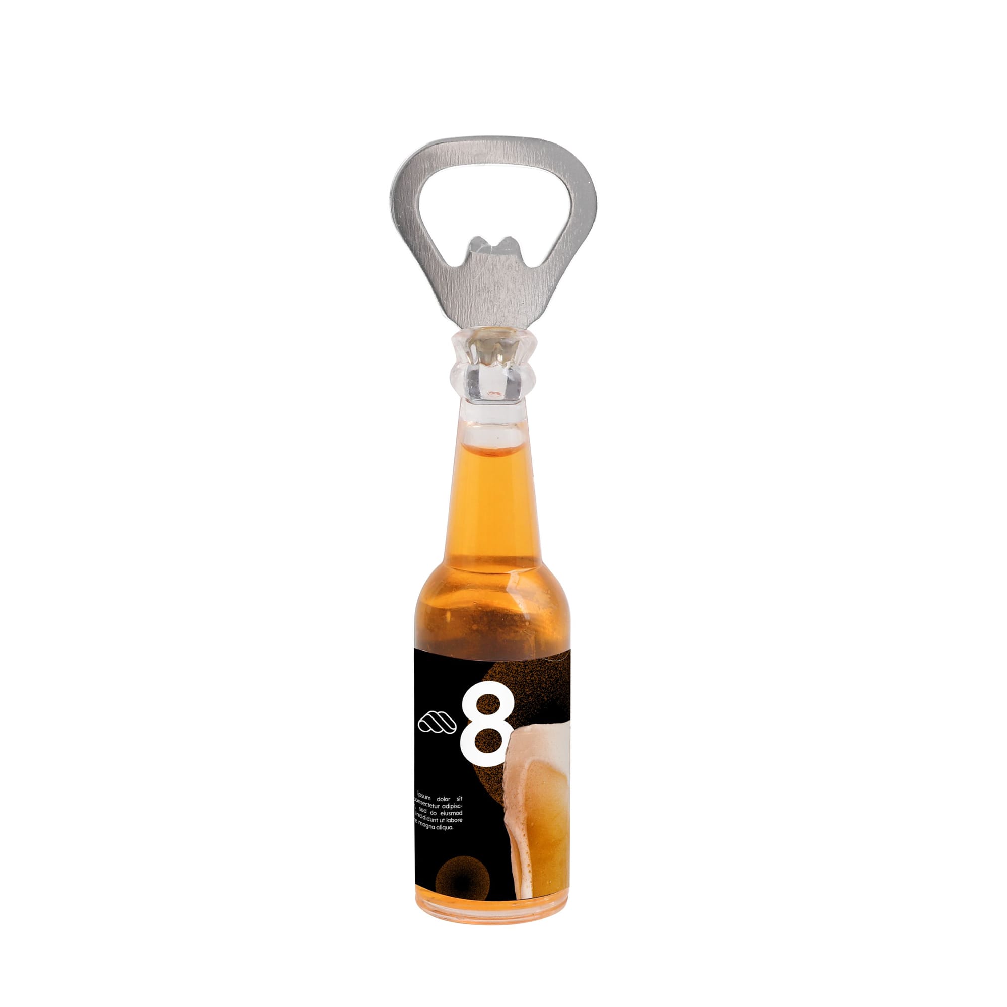 Bottle Shaped Opener with Fridge Magnet