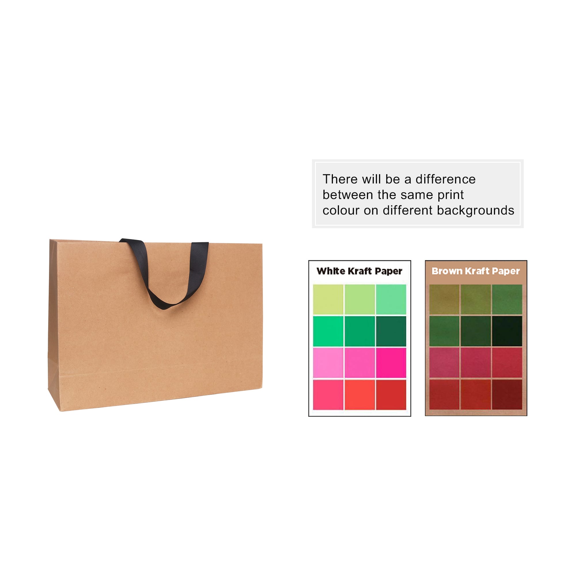 Medium Paper Bag with Flat Handle(320 x 220 x 100mm)