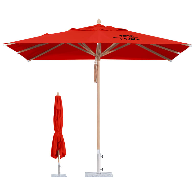 2.5x2.5m Wind-resistant Square Stock Colour Outdoor Umbrella