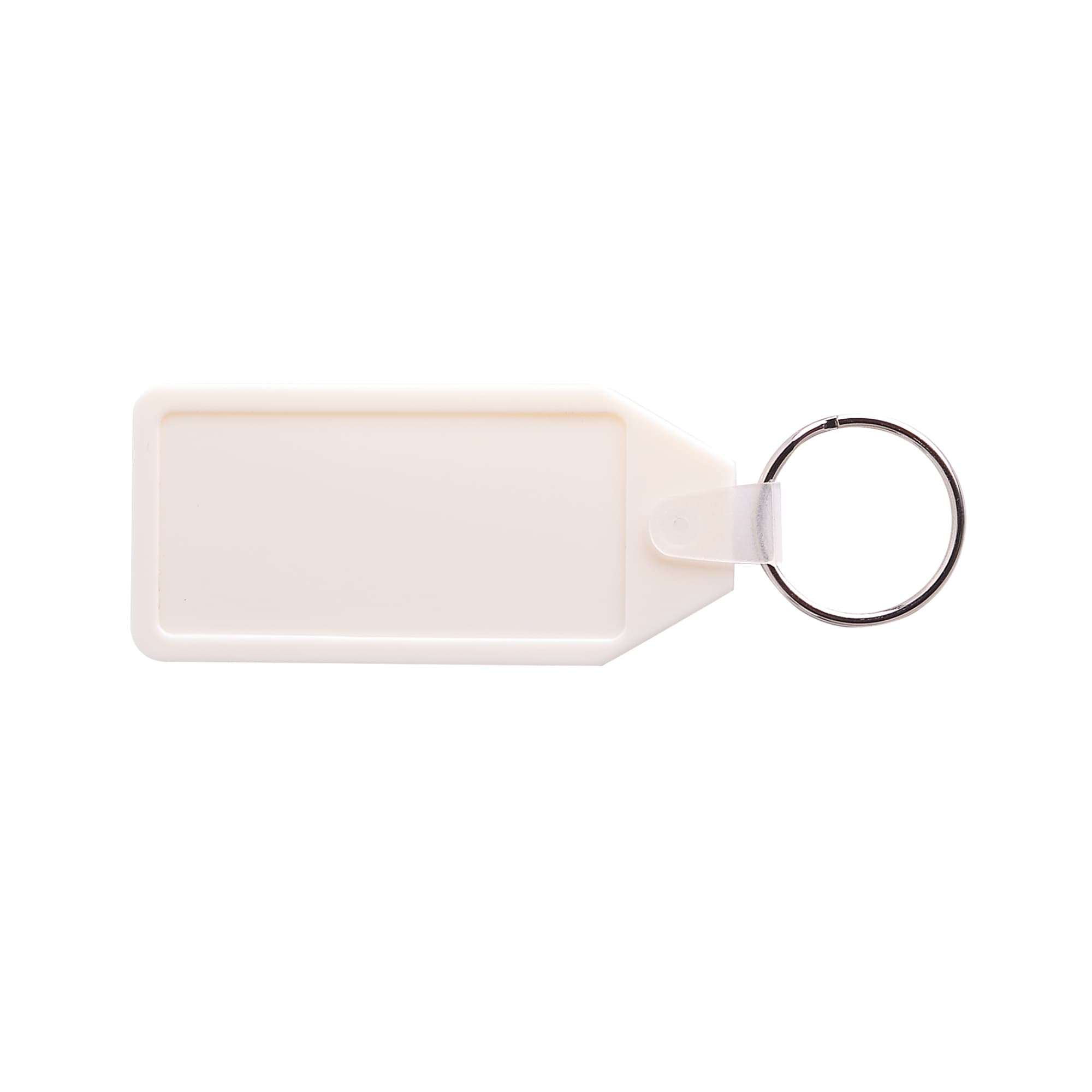 Long Hexagon Hard Plastic Keyring