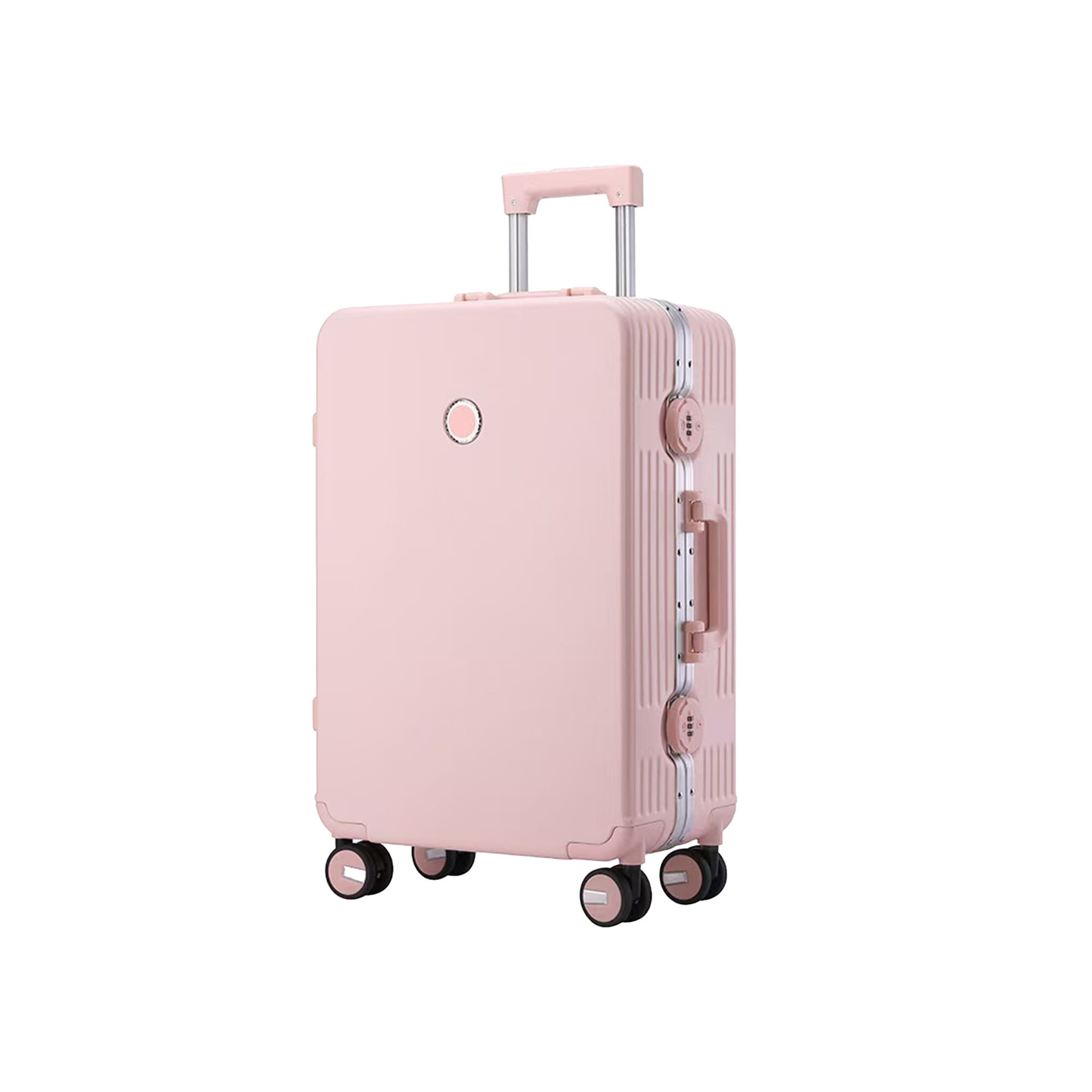 Ribbed ABS suitcase