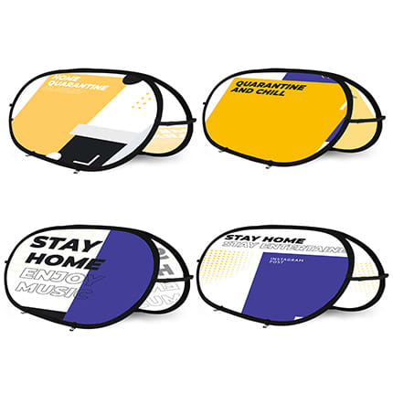 Oval Shaped Pop Up Banners (Small)