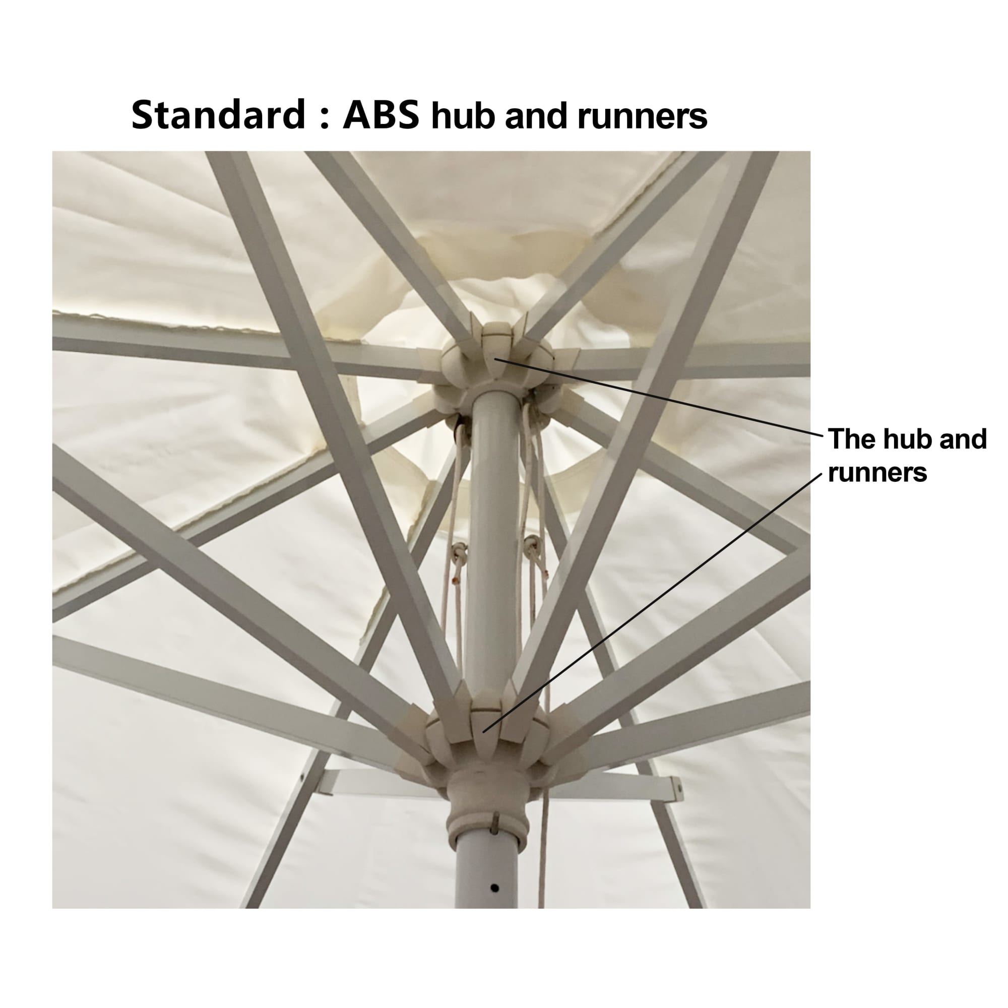 2.7x2.7m Tilting Stock Colour Commercial Market Umbrella