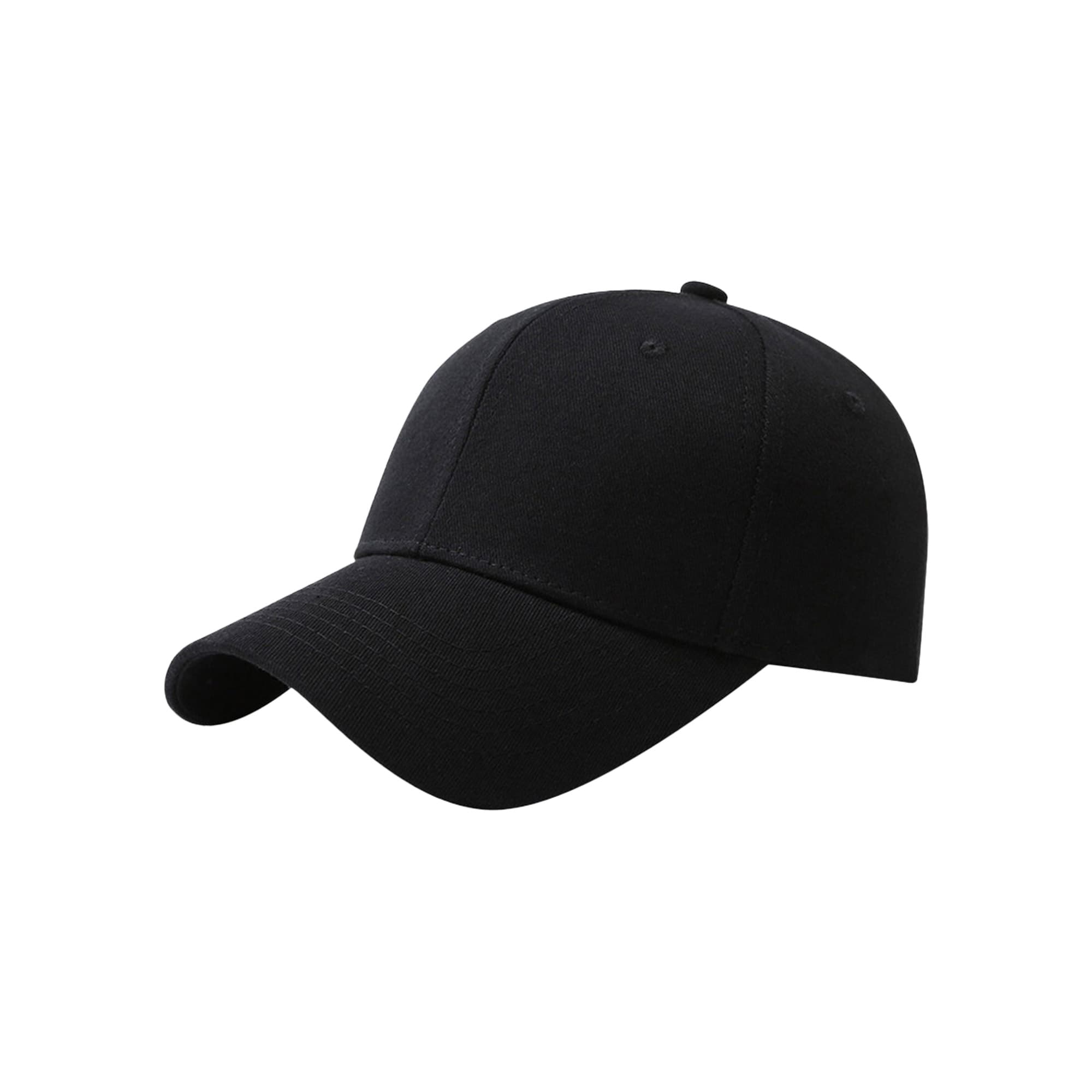 6 Panel Cotton Hard Top Pure Baseball Cap