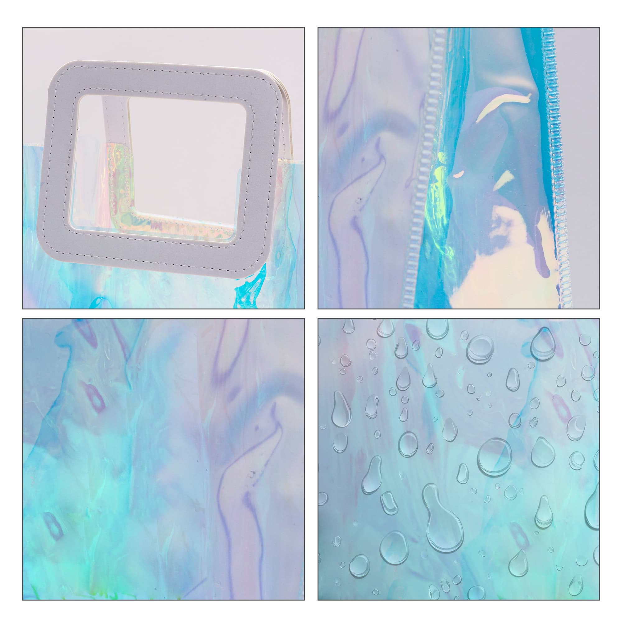 Iridescent Rainbow PVC Bag