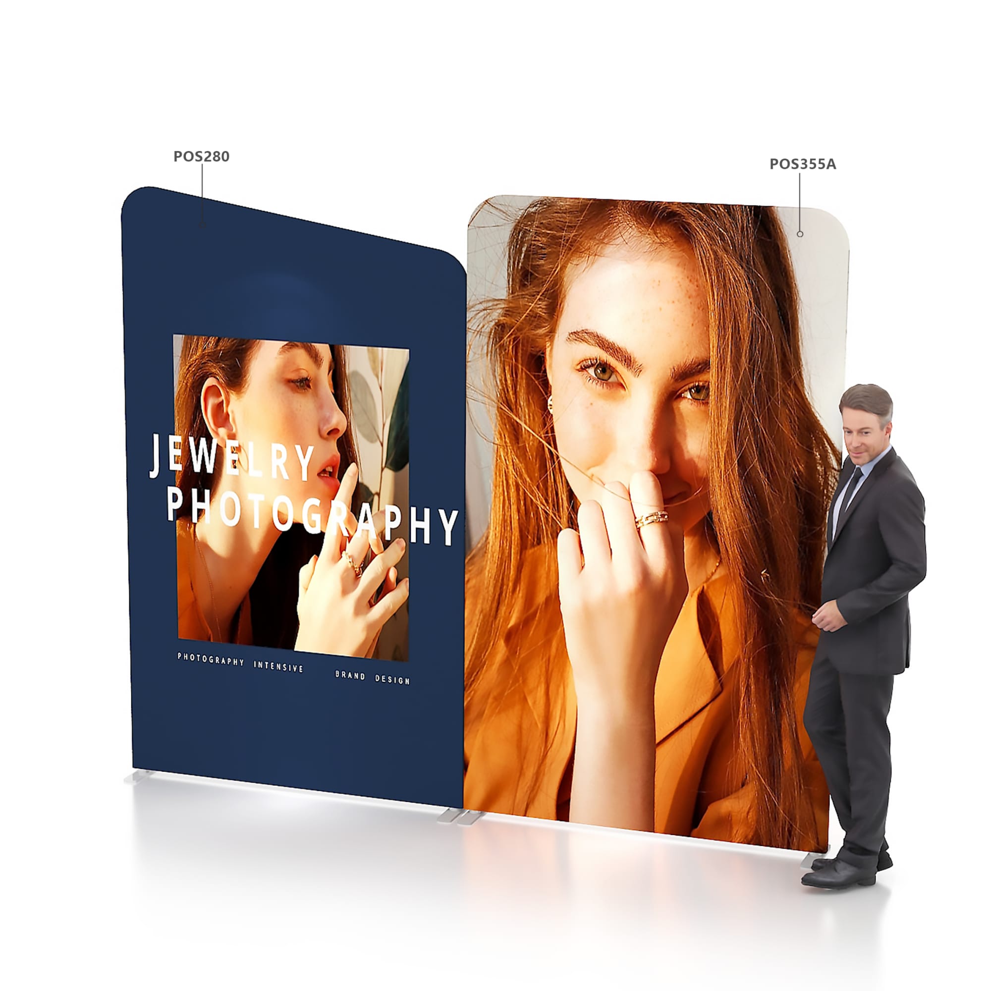 1.5m Straight Tension Fabric Display Wall