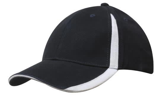 Brushed Heavy Cotton with Inserts on the Peak & Crown