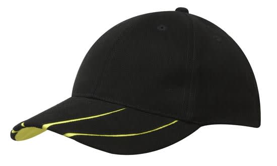 Brushed Heavy Cotton with Hi-Vis Laminated Two-Tone Peak