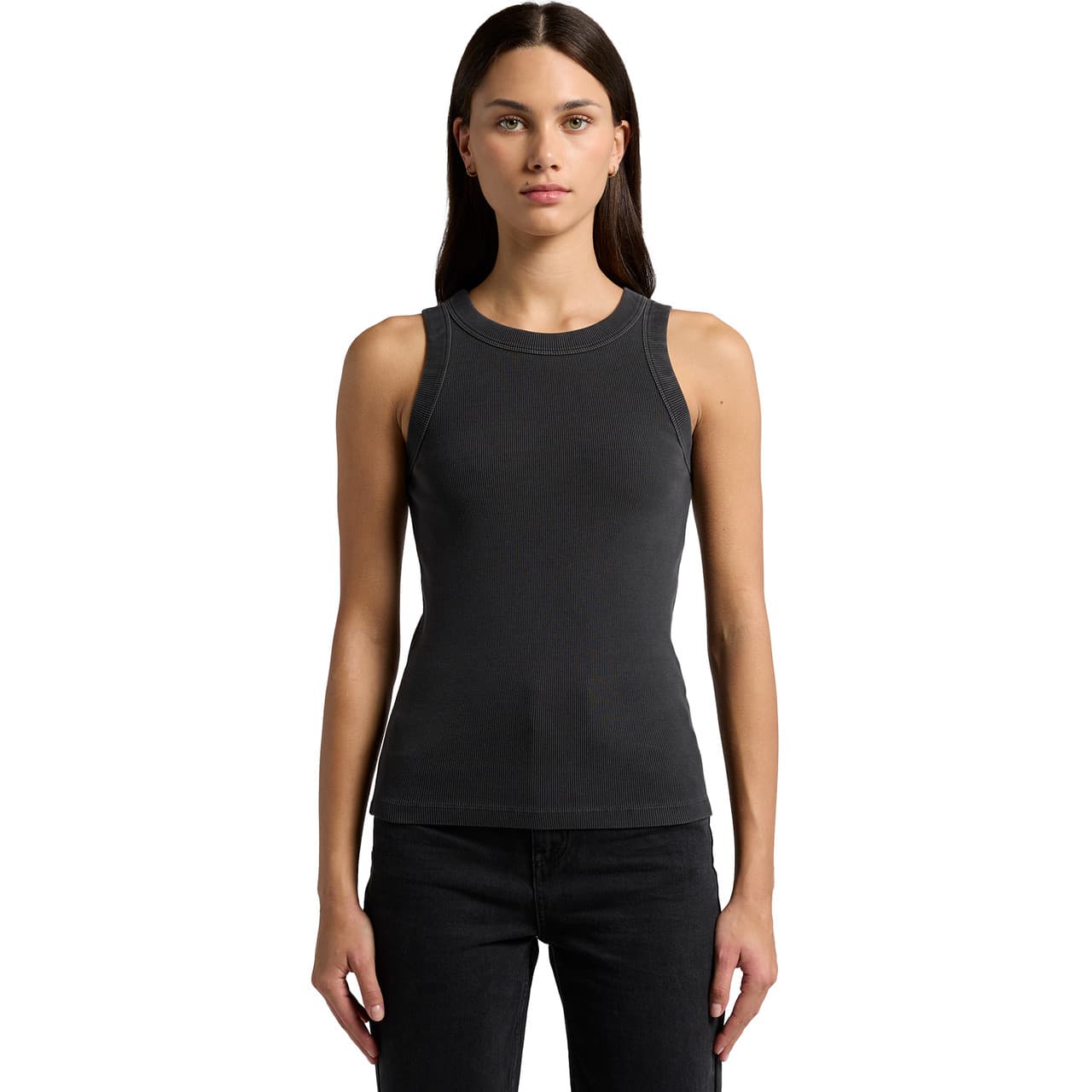 Wo's Faded Organic Rib Tank