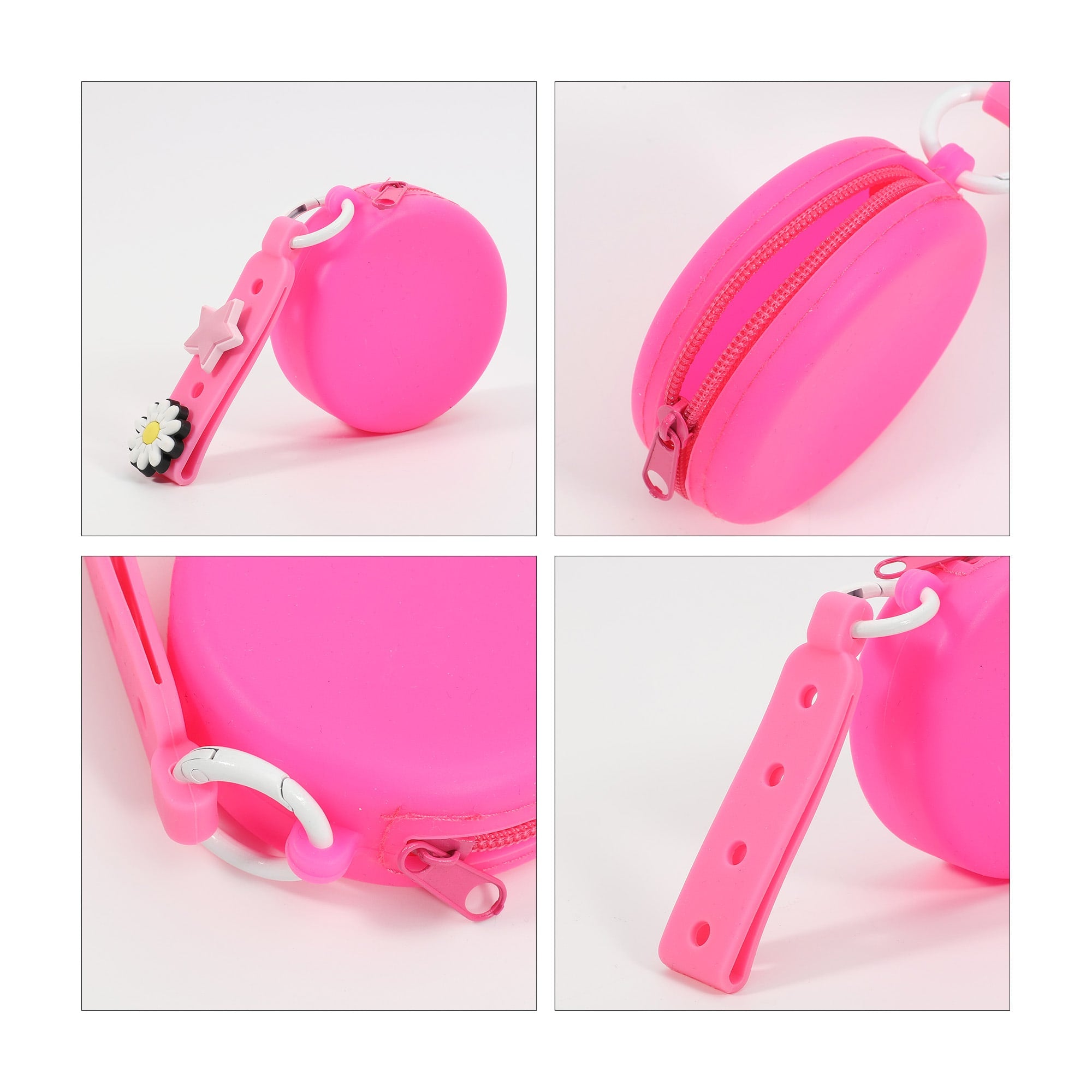 Silicone Pouch with Holes Strap
