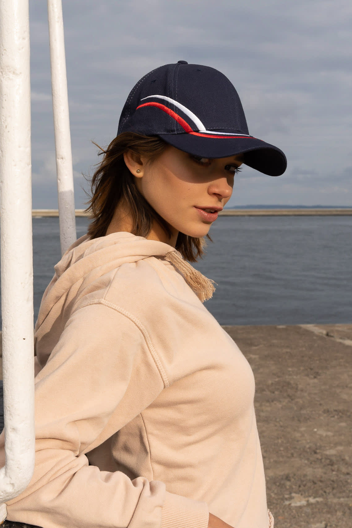 Brushed Heavy Cotton with Curved Embroidery on Crown and Peak
