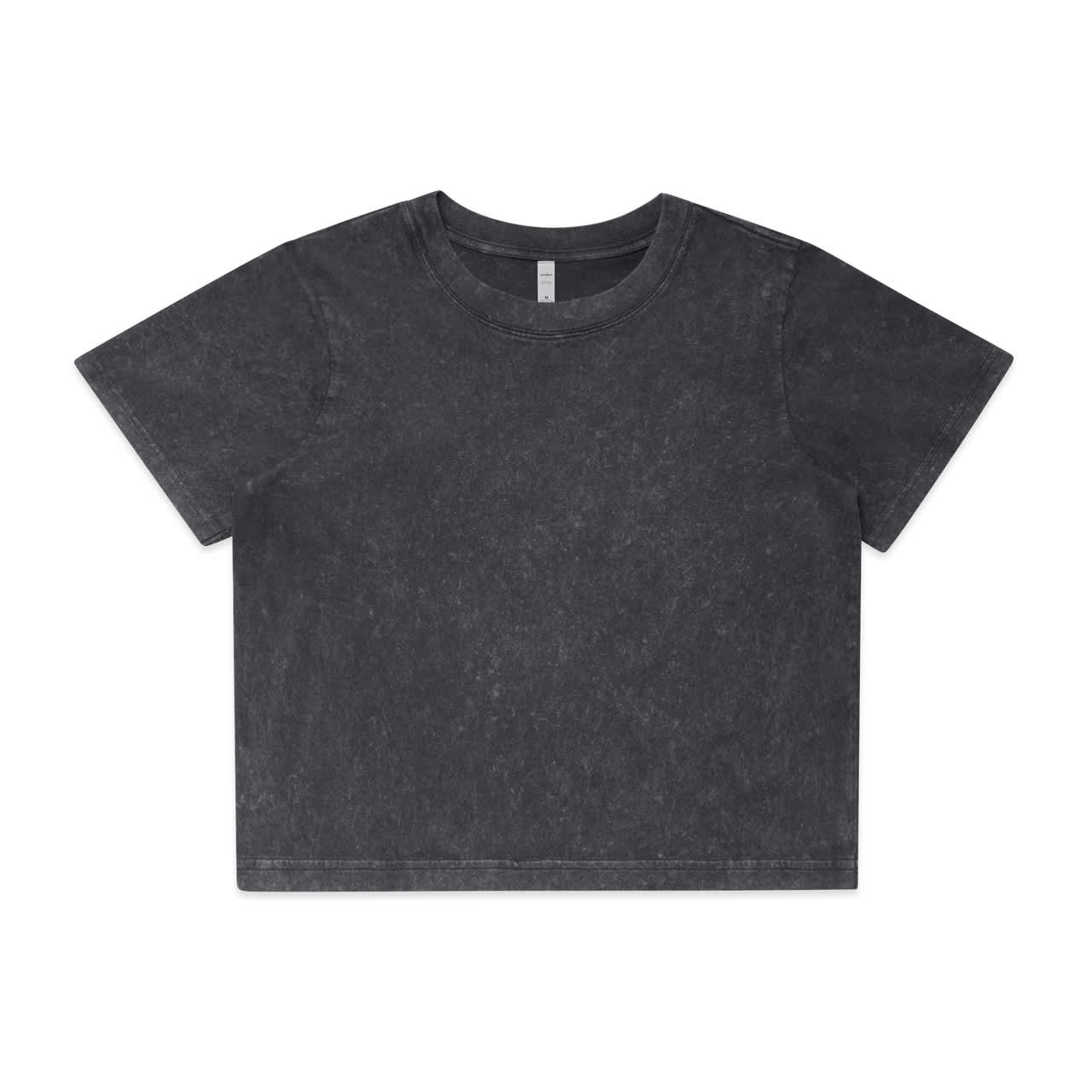 Wo's Stone Wash Heavy Crop Tee