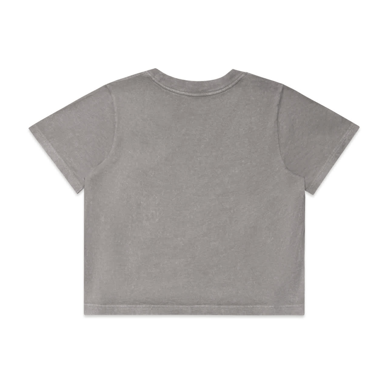Wo's Stone Wash Heavy Crop Tee
