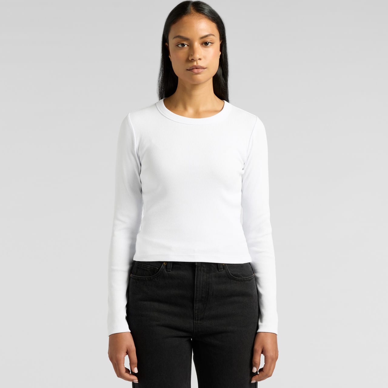 Wo's Organic Rib L/S Tee
