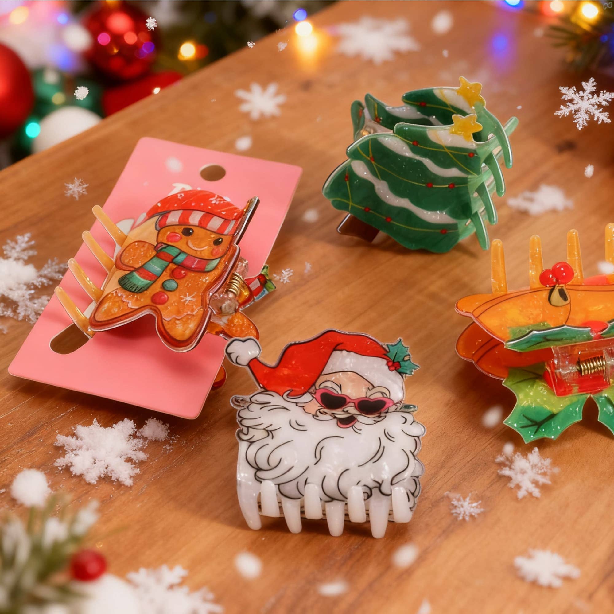 Christmas Hair Claws A