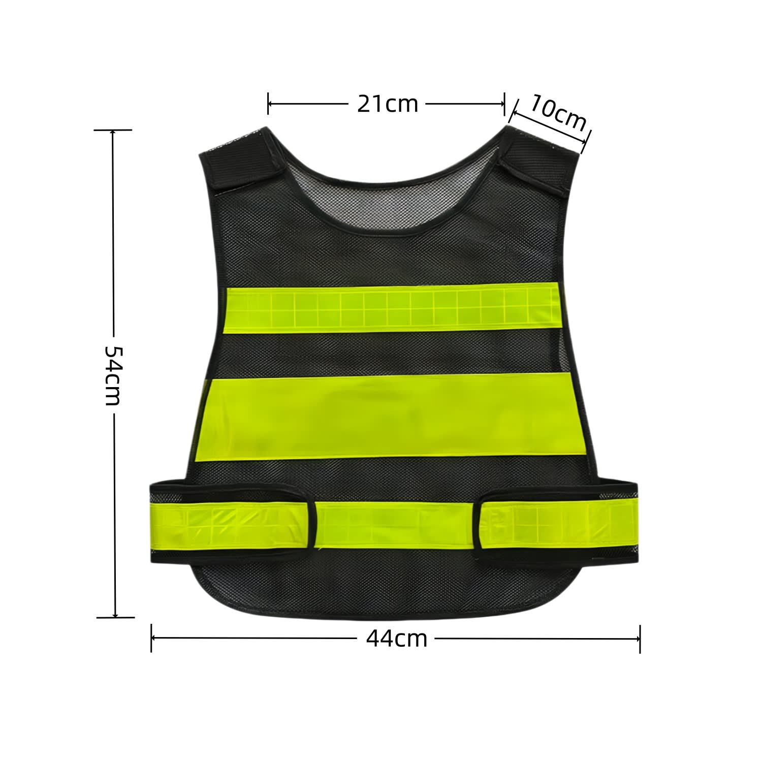 Hong Kong-Style Gourd Shape Hi-Vis Reflective Adjustable Safety Vest