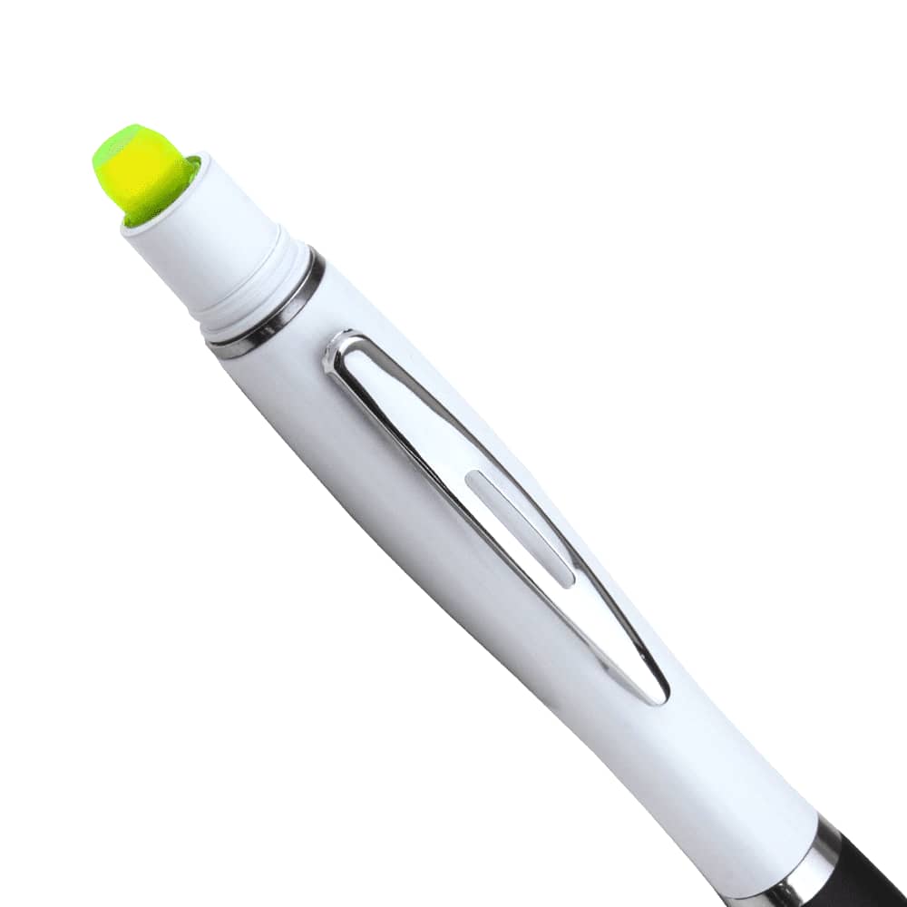 Nash Ballpoint Pen w/ Yellow Wax Highlighter