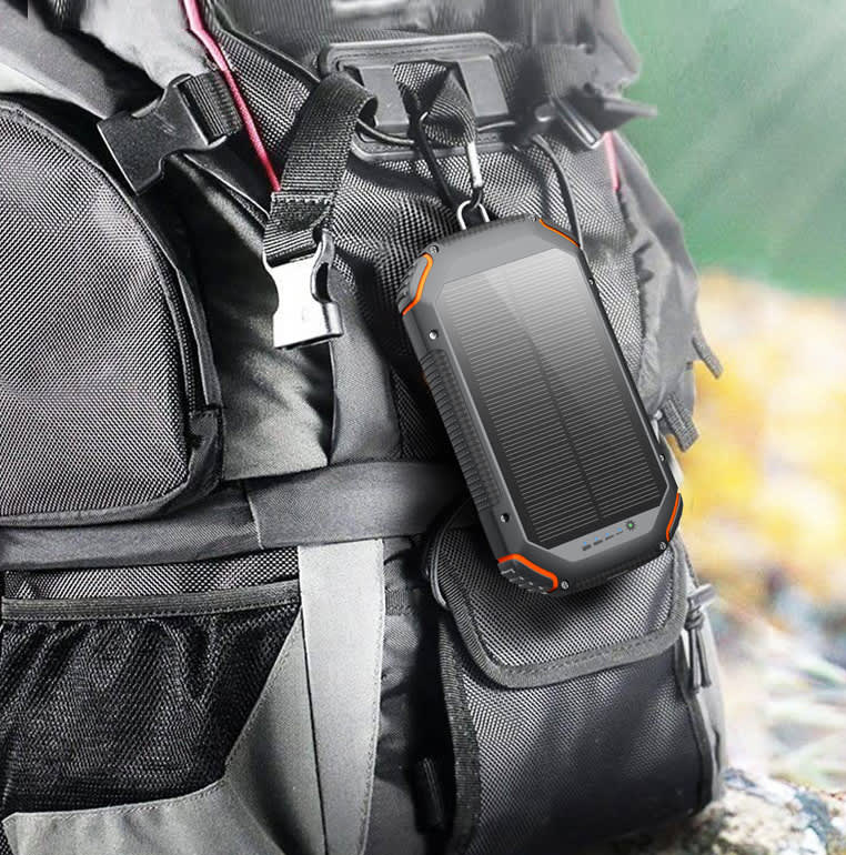 20000mAh Outdoor Solar Wireless Power Bank