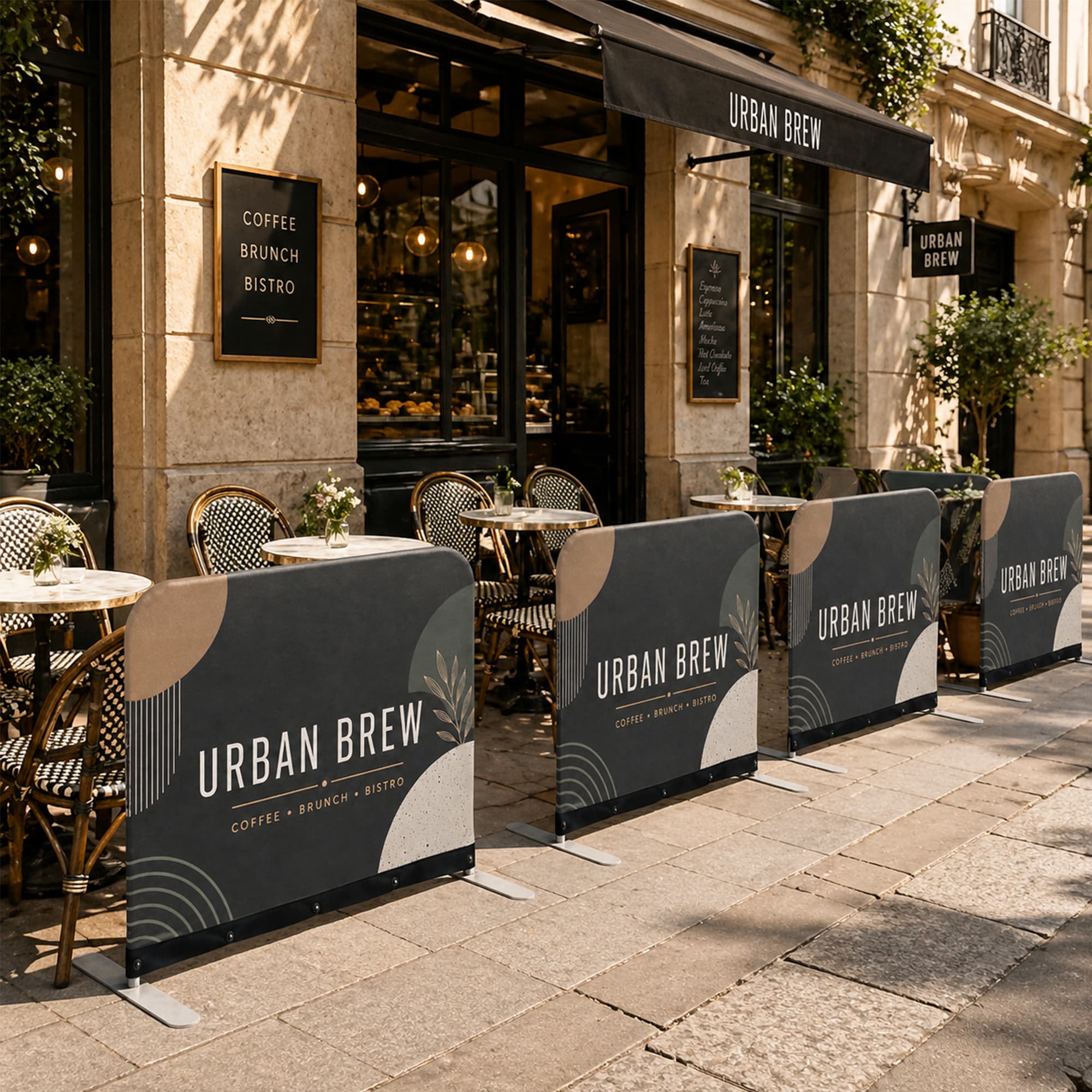 Sidewalk Cafe Barrier (81x101cm)