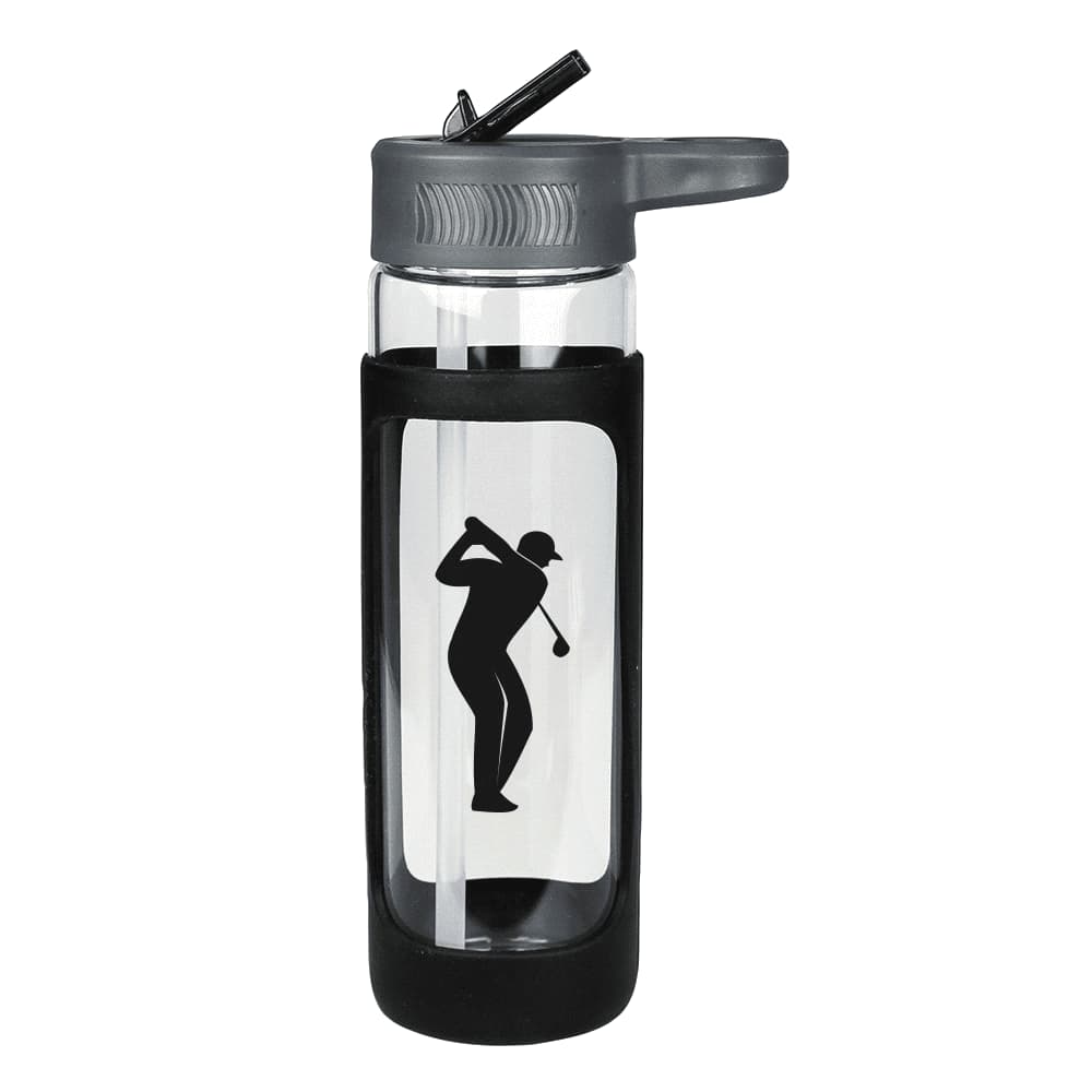 Glass Bottle w/ Silicone Cover 600ml