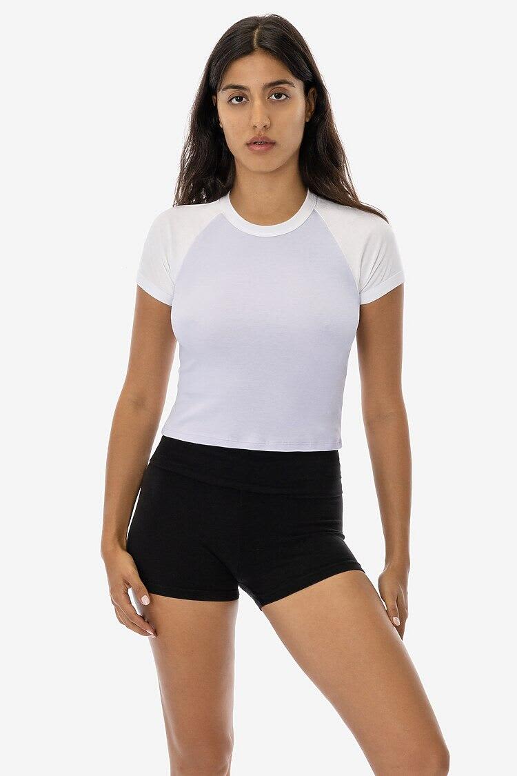 Short Sleeve Baby Rib Raglan Tee