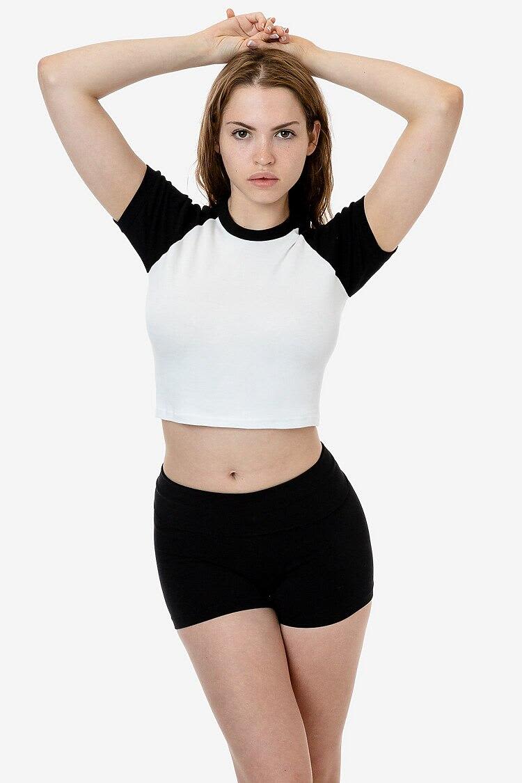 Short Sleeve Baby Rib Raglan Tee