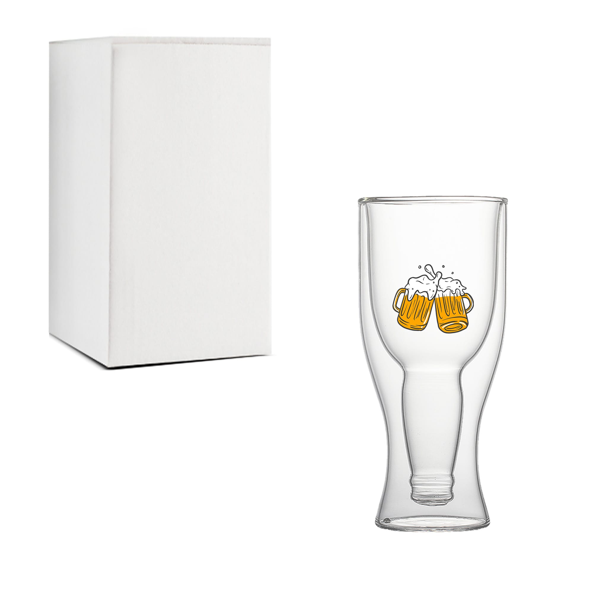 Beer Bottle Double Wall Glass