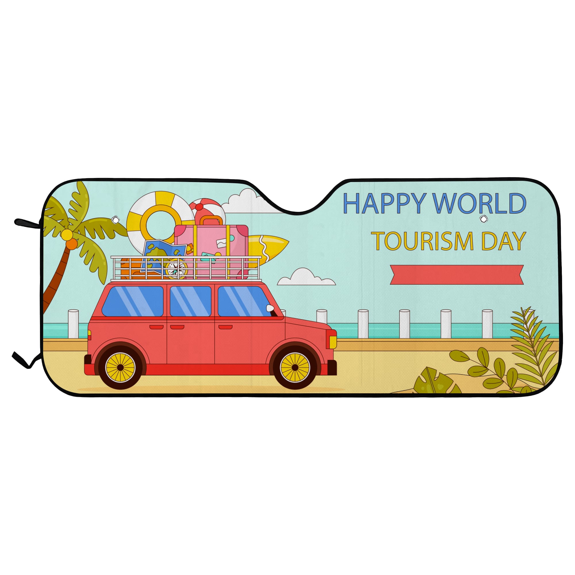 Full Colour Printed Bubble Aluminum Car Sun Shade