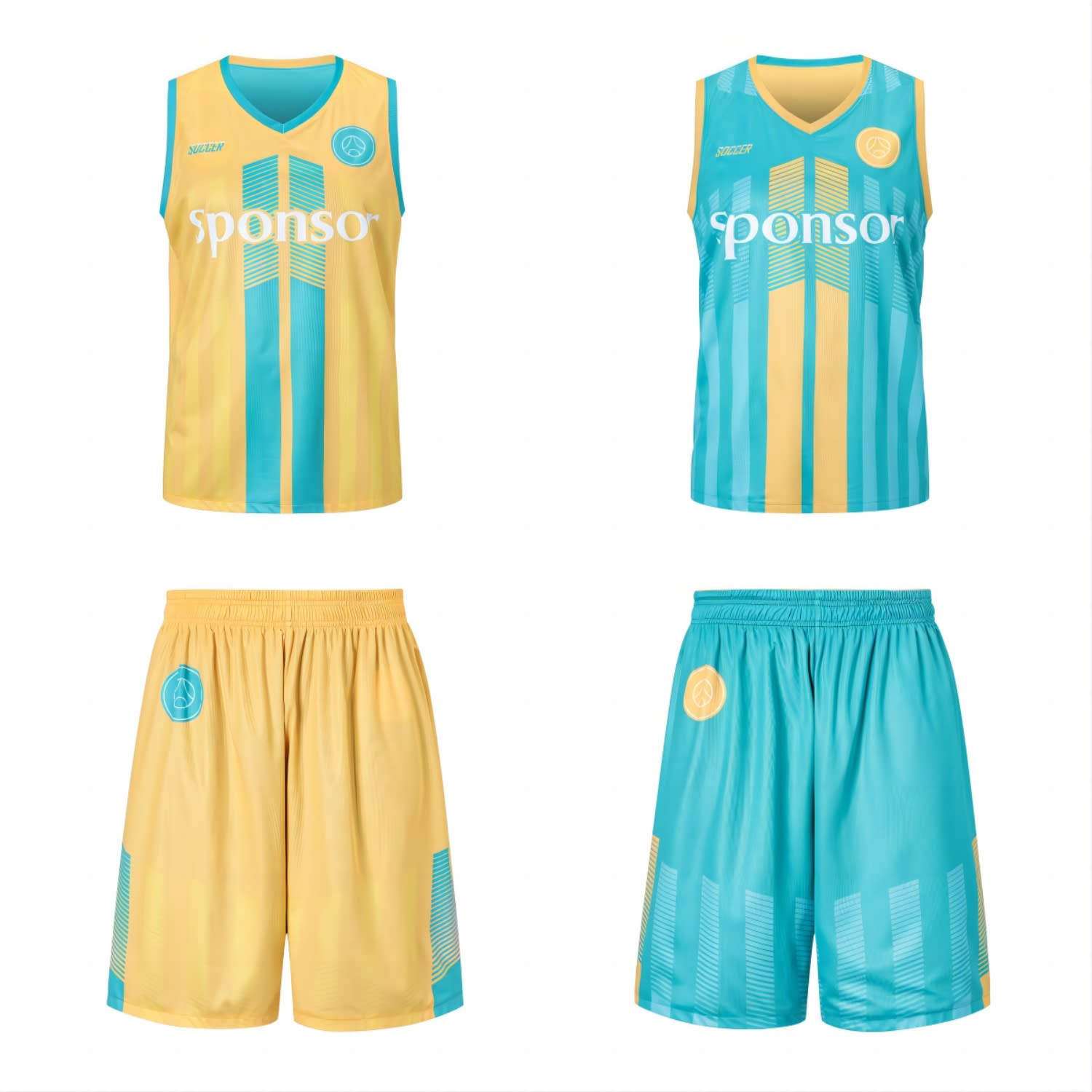 Unisex Adults 100% Polyester Sublimated Reversible Basketball Singlet
